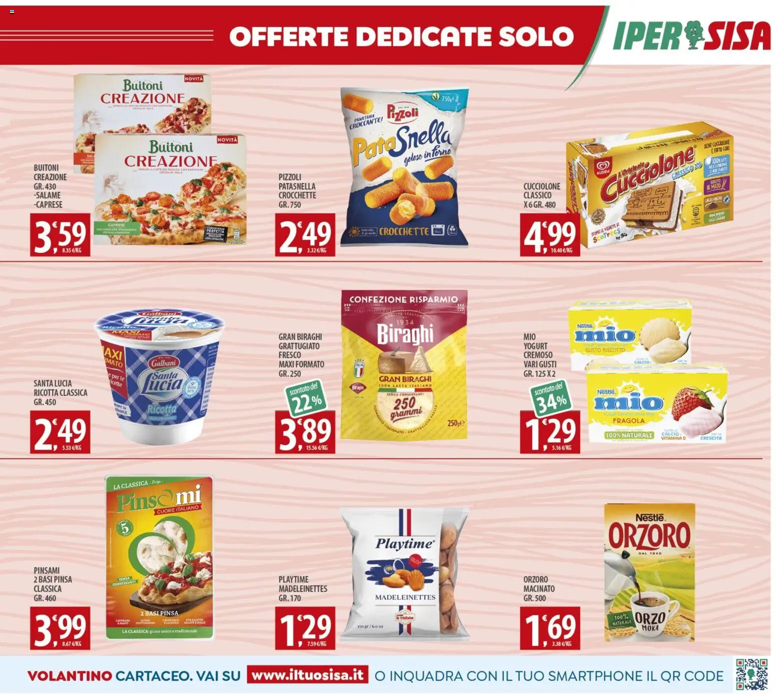 Volantino SISA del 16.12.2025 | Pagina: 17 | Prodotti: Latte, Crocchette, Ricotta, Forno