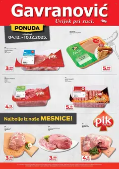 Katalog Gavranović - Pregled kataloga iz trgovine Gavranović, vrijedi od 04.12.2025 | Stranica: 5 | Proizvodi: Svinjski but, Meso, Svinjetina, Lopatica