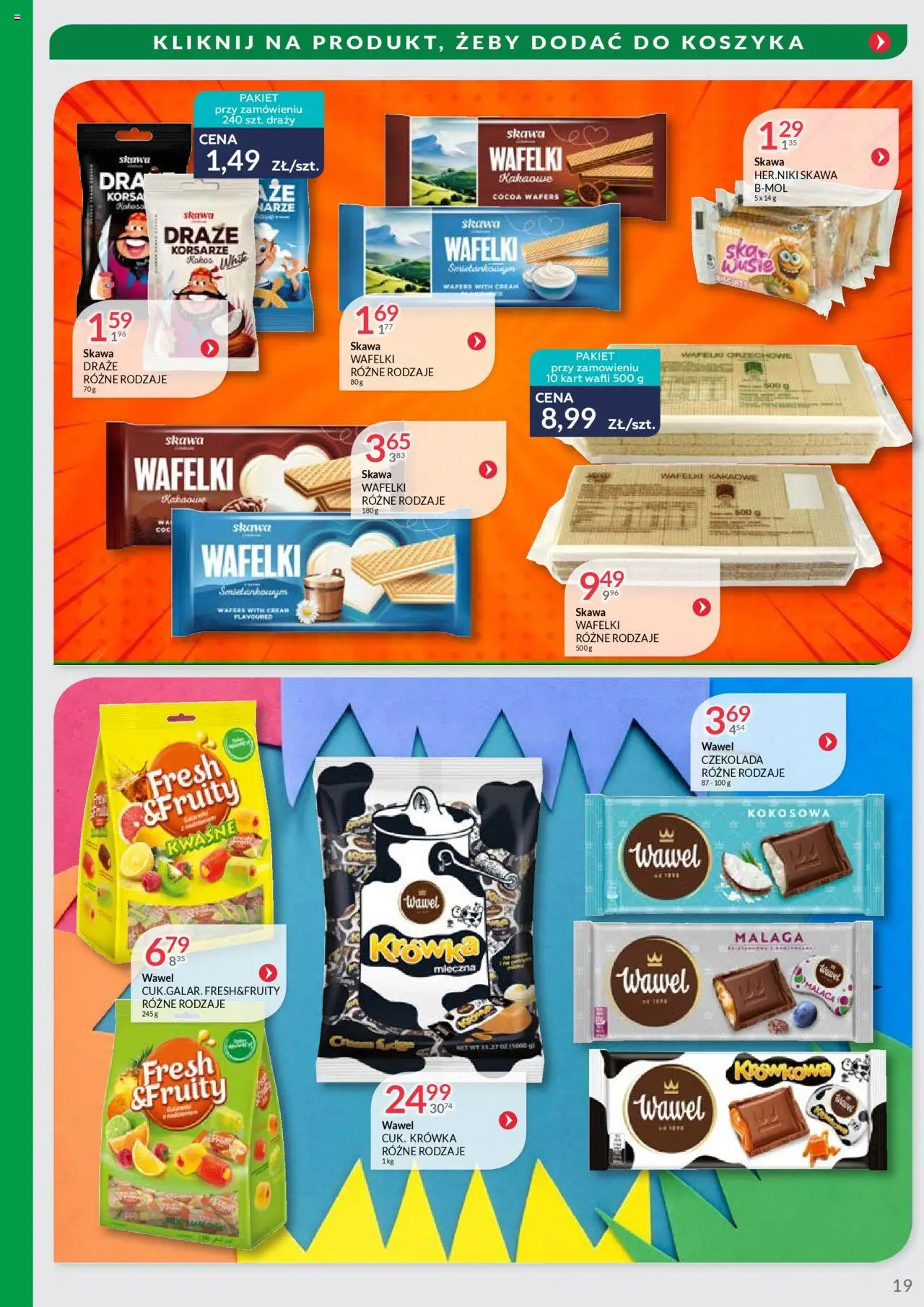 Eurocash Gazetka - Oferta Handlowa MR Południowy Wschód od 09.06.2025 | Strona: 19 | Produkty: Krowka, Wafelki, Czekolada