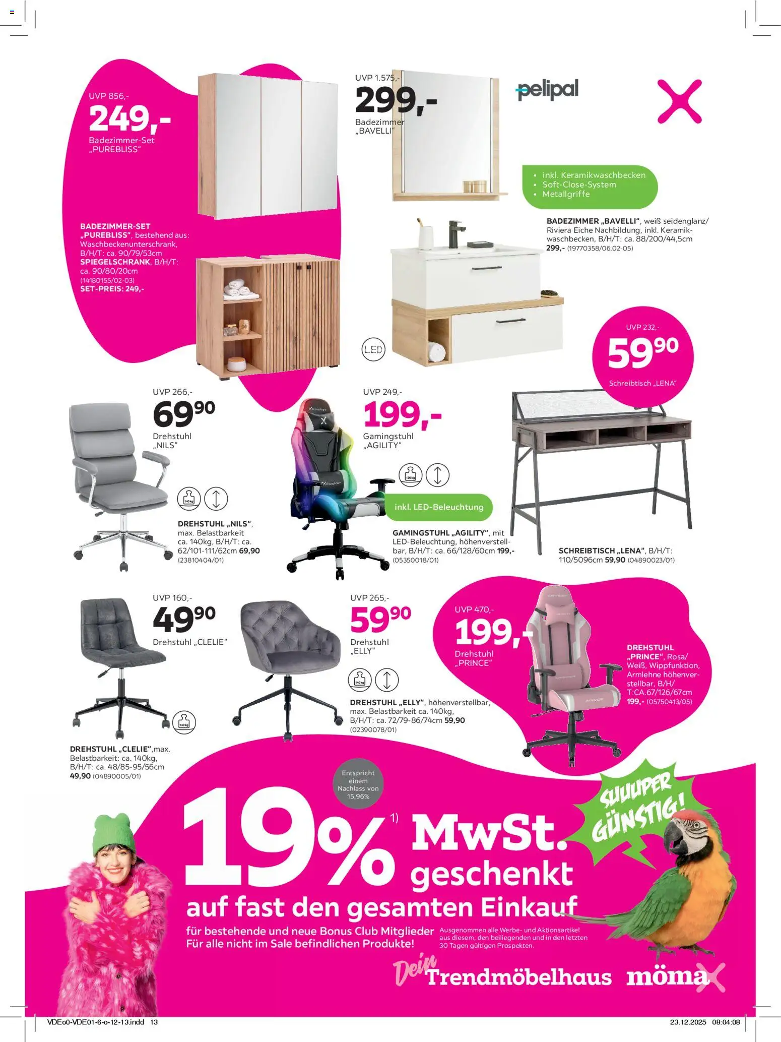 Mömax Prospekt 	 – gültig ab 27.12.2025 | Seite: 13 | Produkte: Gamingstuhl