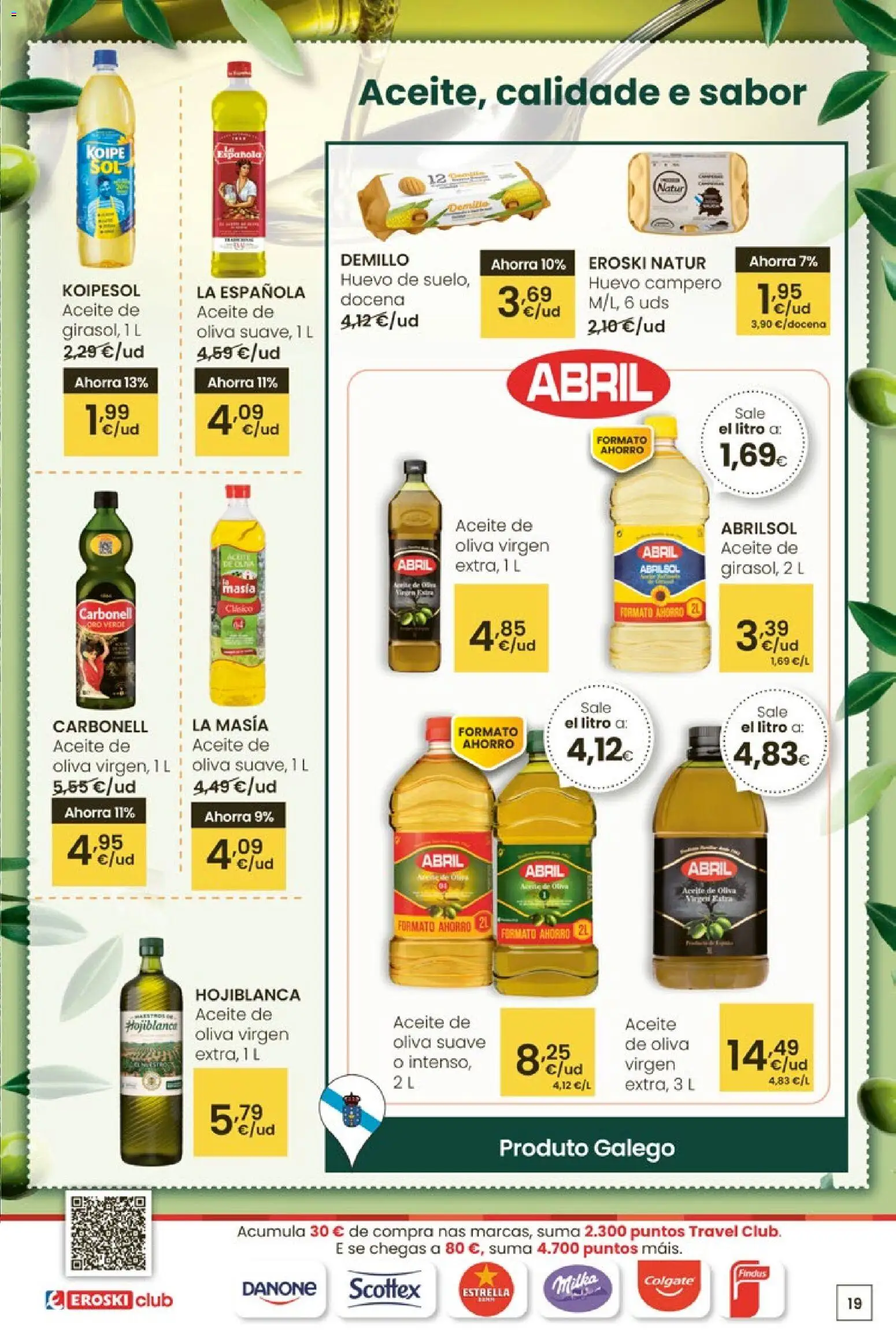 Eroski Quieres ahorrar conmigo │ válido desde el 16.04.2026 | Página: 19 | Productos: Aceite, Aceite de oliva