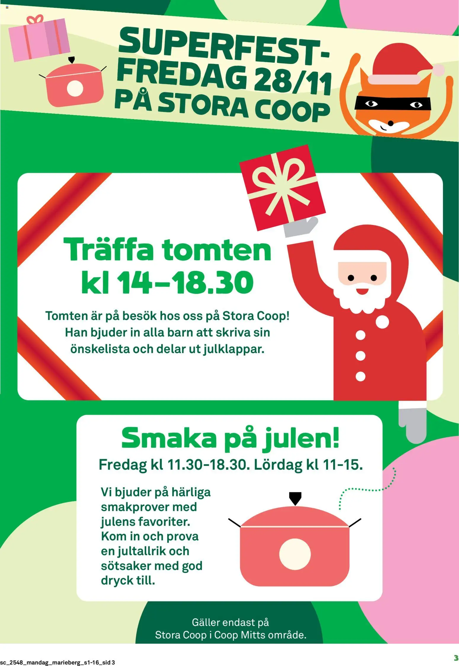 Coop Forum reklamblad aktuell från 24.11.2025 | Sida: 3 | Produkter: Galler