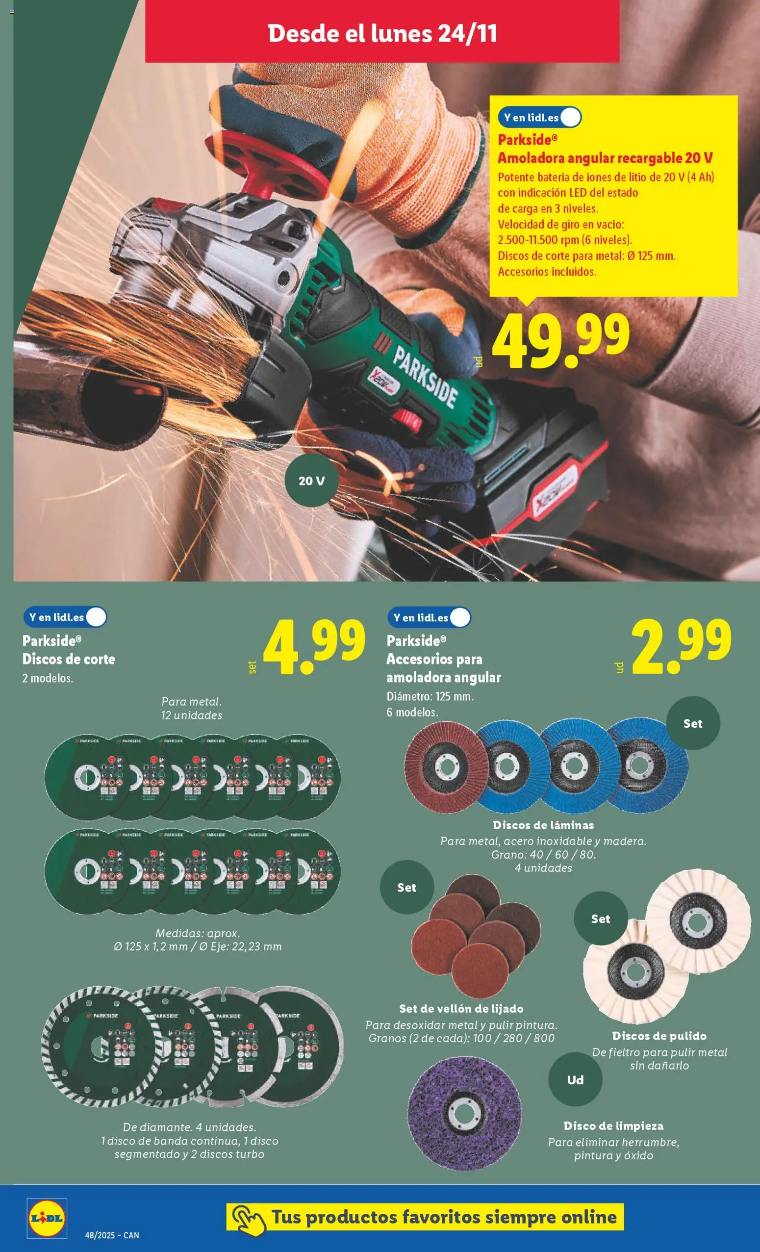 Lidl - Black Friday Canarias │ válido desde el 24.11.2025 | Página: 6 | Productos: Disco, Batería