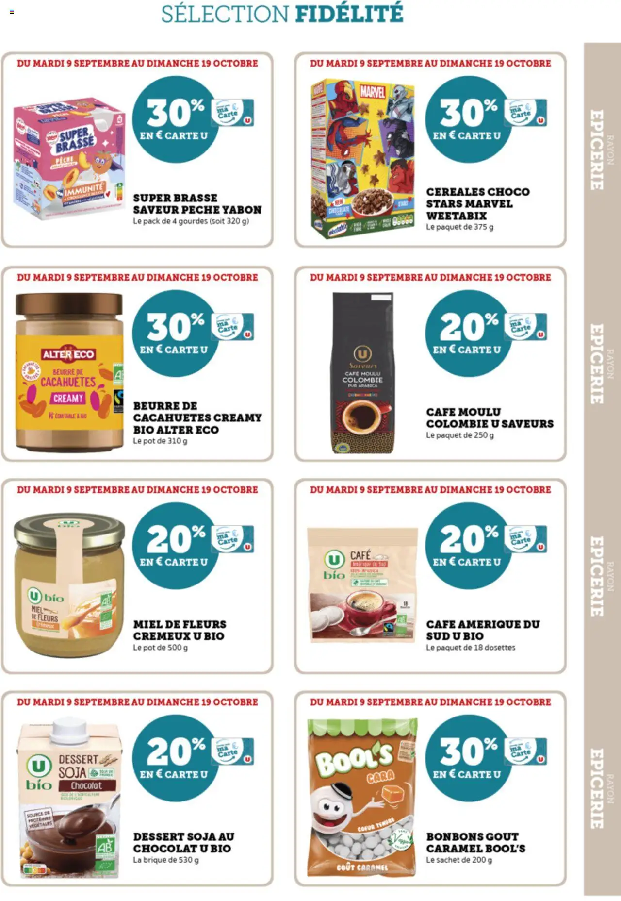  | Page: 19 | Produits: Café moulu, Beurre, Café, Céréales