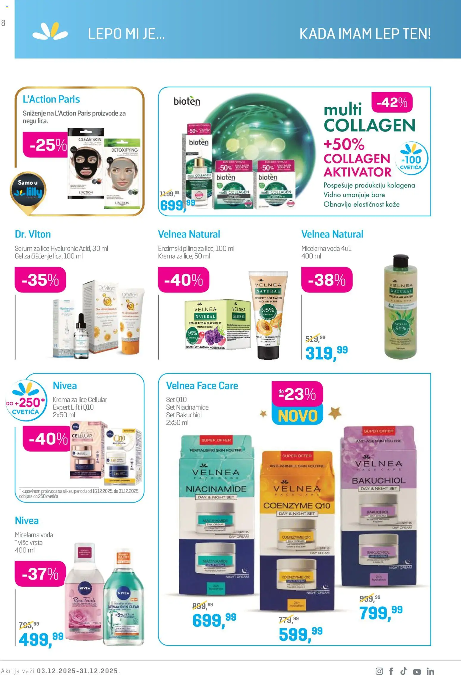 Lilly drogerie katalog - važi od 01.12.2025 | Strana: 8 | Proizvode: Nivea, Krema, Piling, Micelarna voda