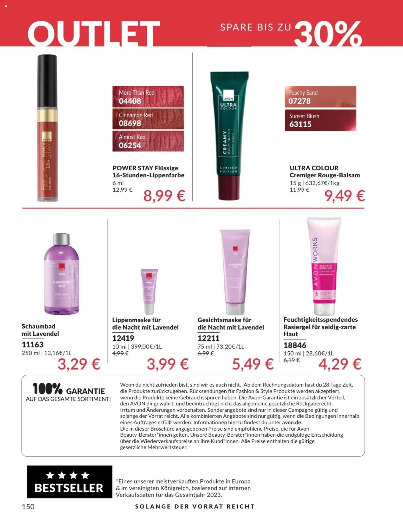 AVON Katalog Februar 2026 – gültig ab 01.02.2026 | Seite: 150 | Produkte: Blush, Lavendel, Gesichtsmaske
