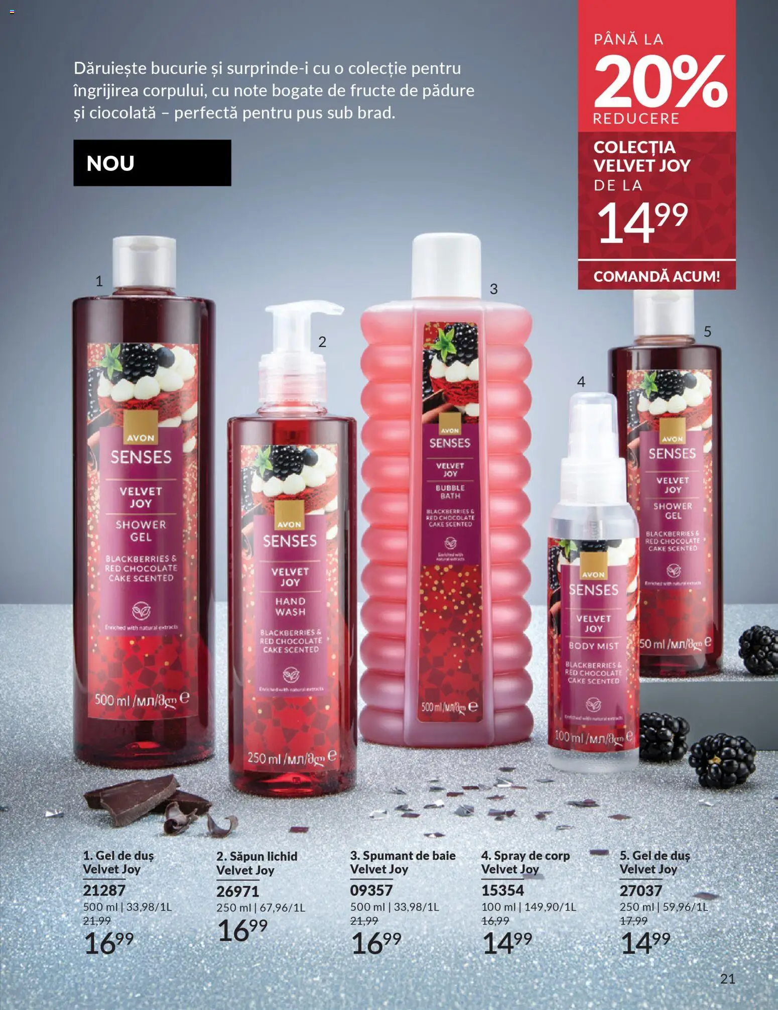 Noul catalog Avon – valabil de la 01.12.2025 | Pagină: 23 | Produse: Body, Duș, Săpun, Săpun lichid