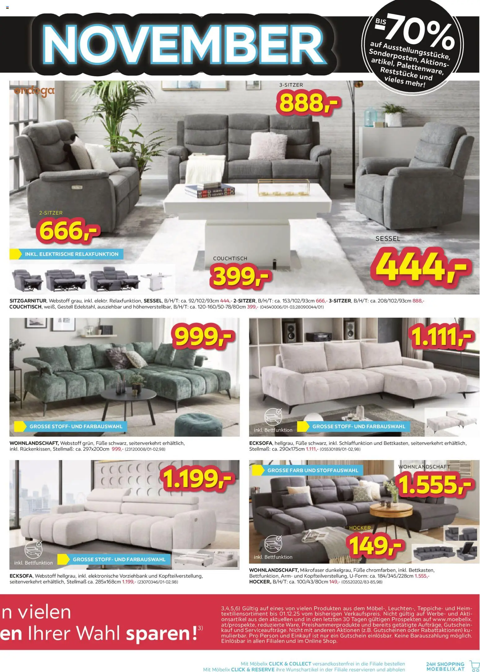Möbelix - Black Friday gültig ab 24.11.2025 | Seite: 11 | Produkte: Sessel, Couchtisch
