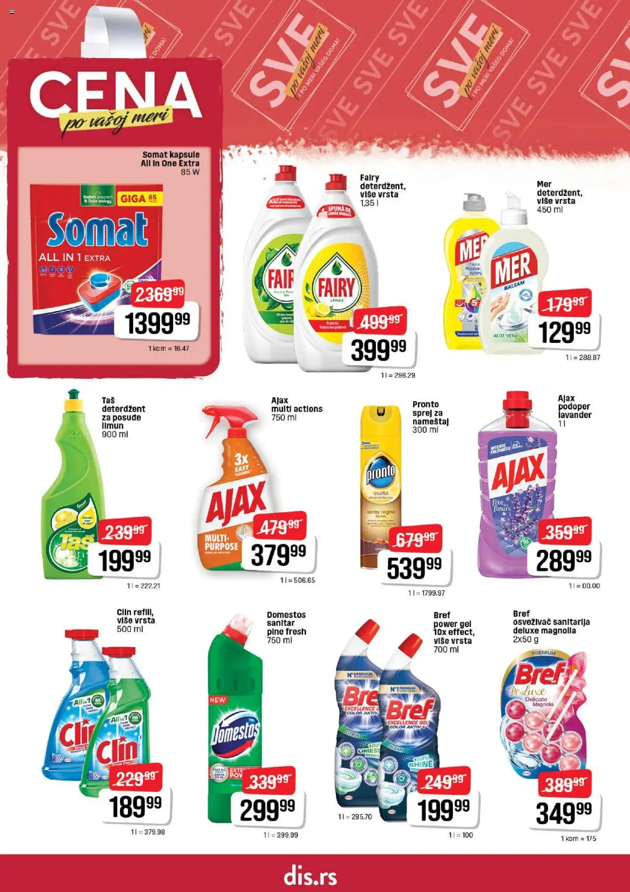 DIS katalog - važi od 03.07.2025 | Strana: 24 | Proizvode: Deterdžent, Bref, Somat, Pronto