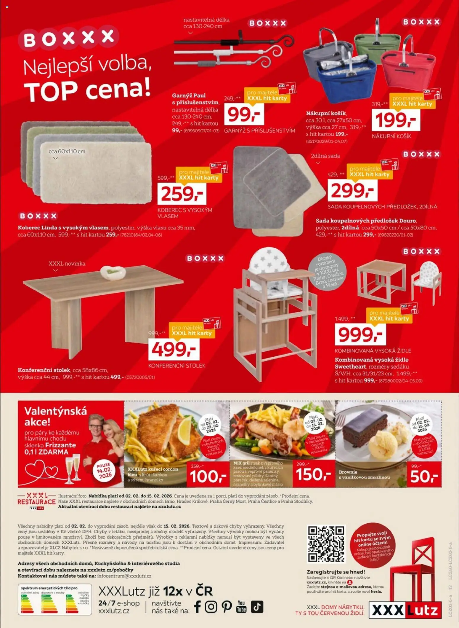 XXXLutz leták - DPH zpět jako dárek od 02.02.2026 | Strana: 12 | Produkty: Máslo, Stolek, Židle, Karty