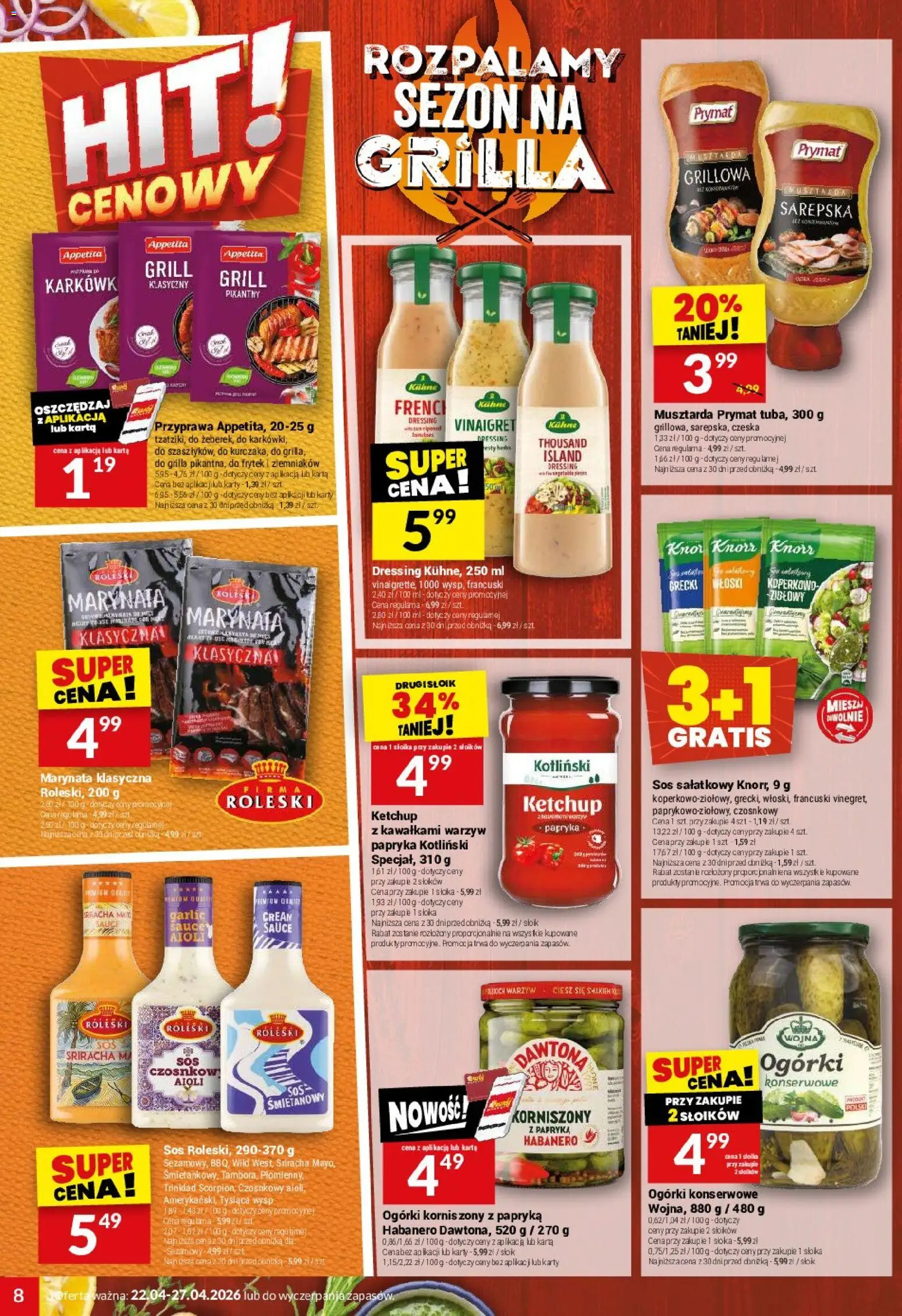 Twój Market gazetka od 22.04.2026 | Strona: 8 | Produkty: Karta, Ketchup, Papryka, Sos