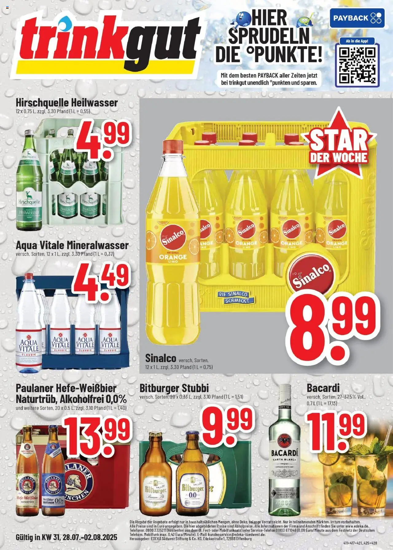 Trinkgut prospekt Großbottwar	 - gültig ab dem 27.07.2025 | Seite: 1