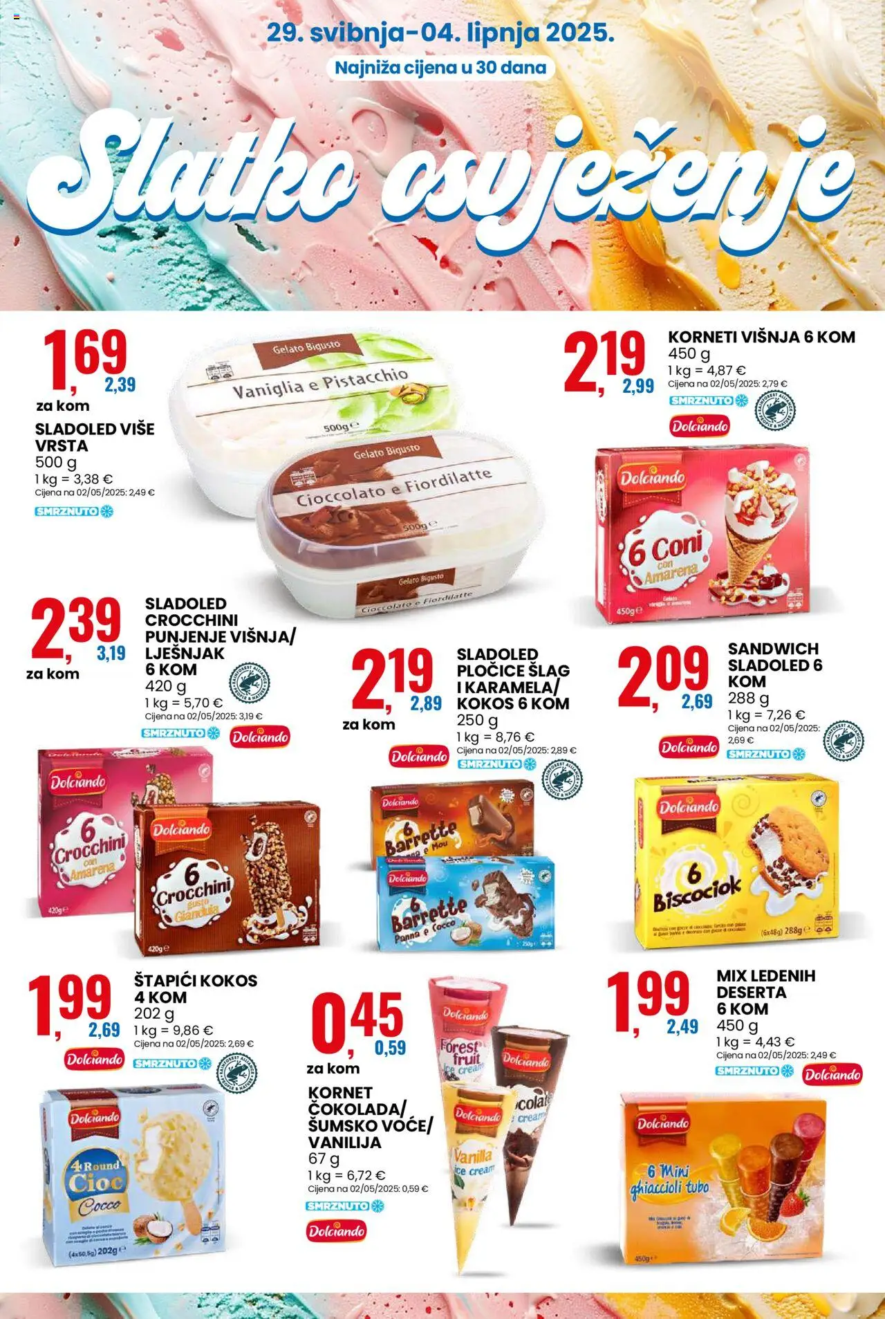 Eurospin katalog | vrijedi od 29.05.2025 | Stranica: 7 | Proizvodi: Pločice, Sladoled, Karamela, Kornet