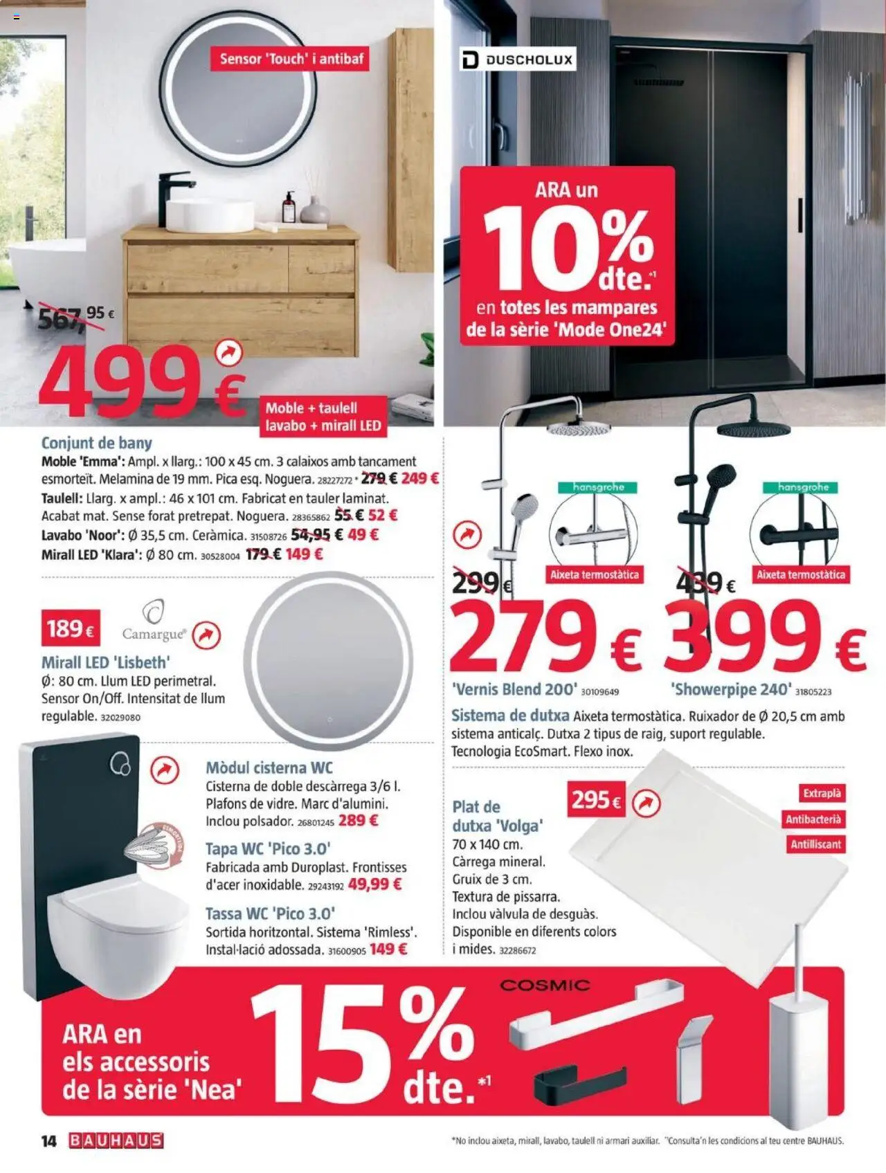 Bauhaus folleto Cat │ válido desde el 28.08.2025 | Página: 14 | Productos: Lavabo