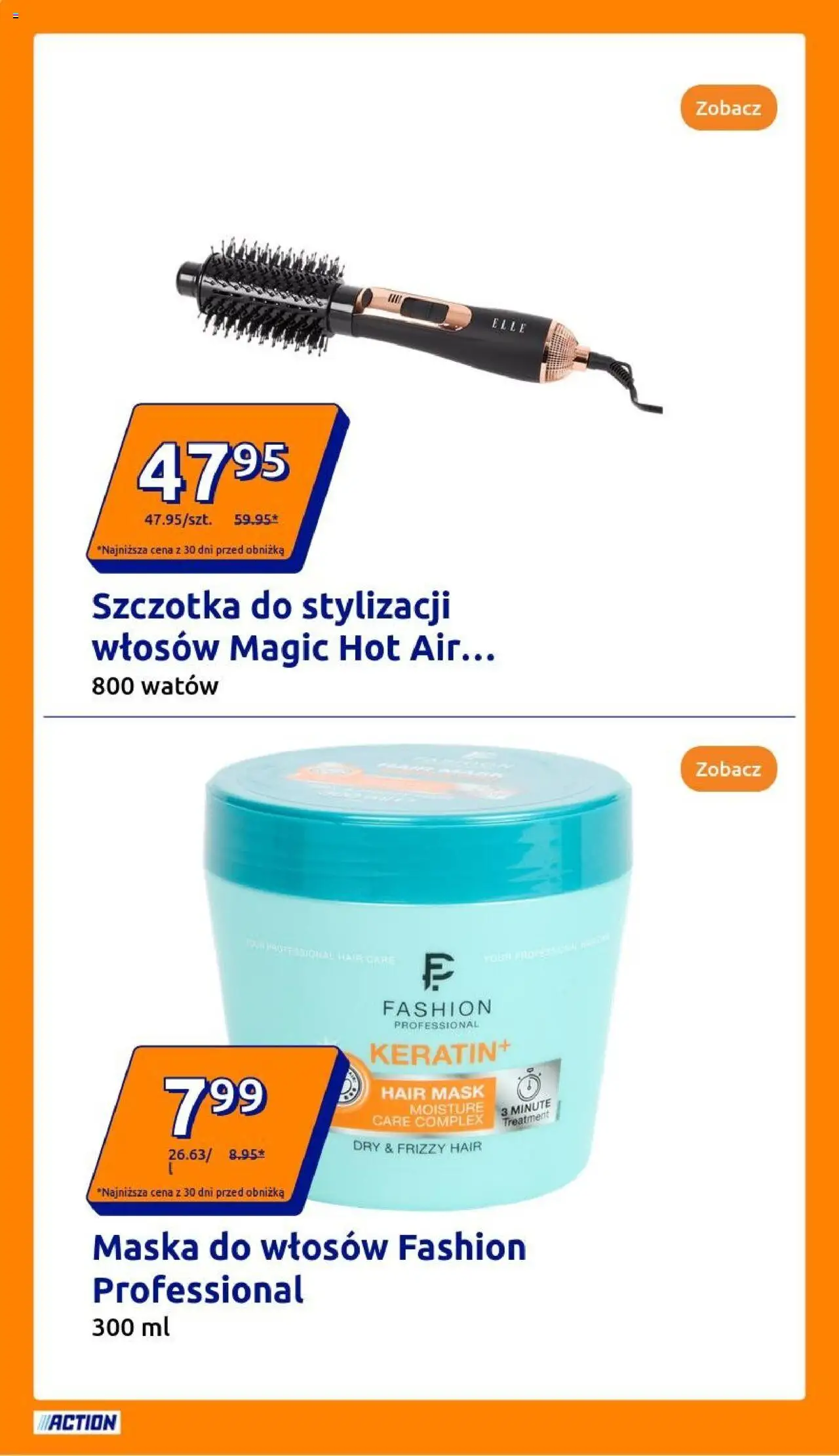 Action Gazetka od 11.06.2025 | Strona: 12 | Produkty: Szczotka, Maska do włosów, Maska