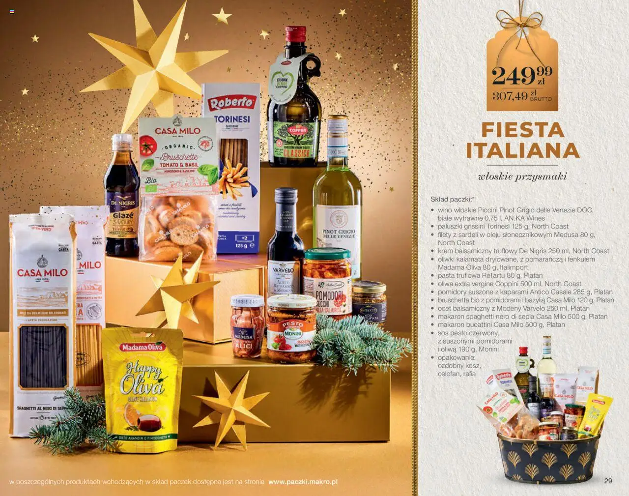 Makro Gazetka - Świat prezentów od 06.10.2025 | Strona: 29 | Produkty: Ocet, Pączki, Sos pesto, Makaron
