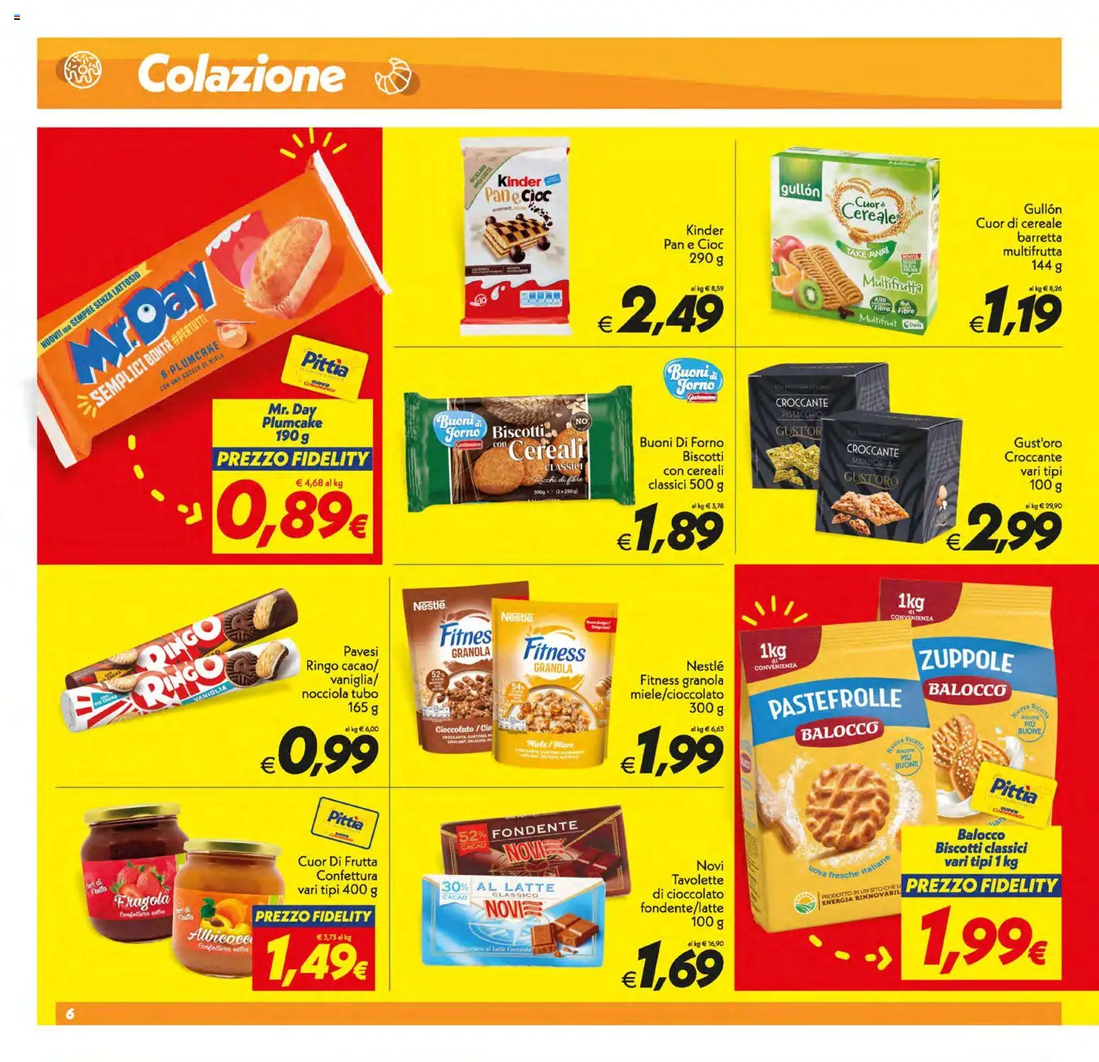 Volantino SuperConveniente del 05.01.2026 | Pagina: 6 | Prodotti: Uova, Cioccolato, Plumcake, Miele