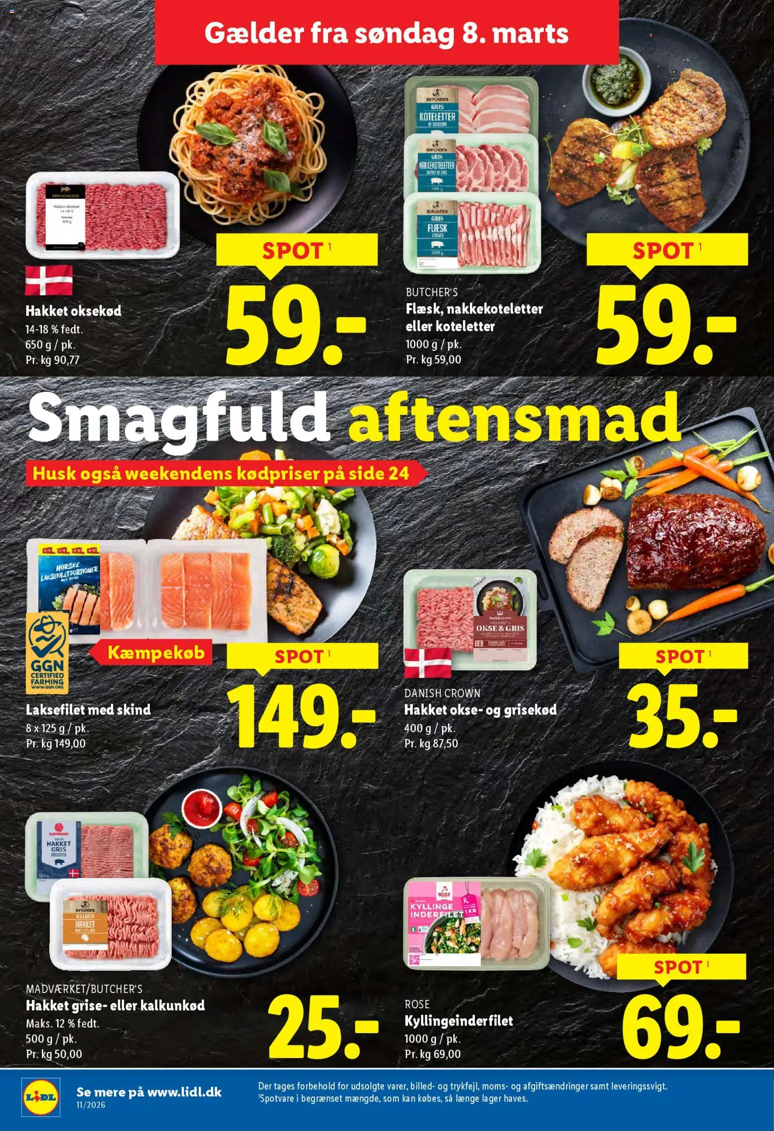 Lidl tilbudsavis – gyldig fra 08.03.2026 | Side: 20 | Produkter: Koteletter, Oksekød, Søm