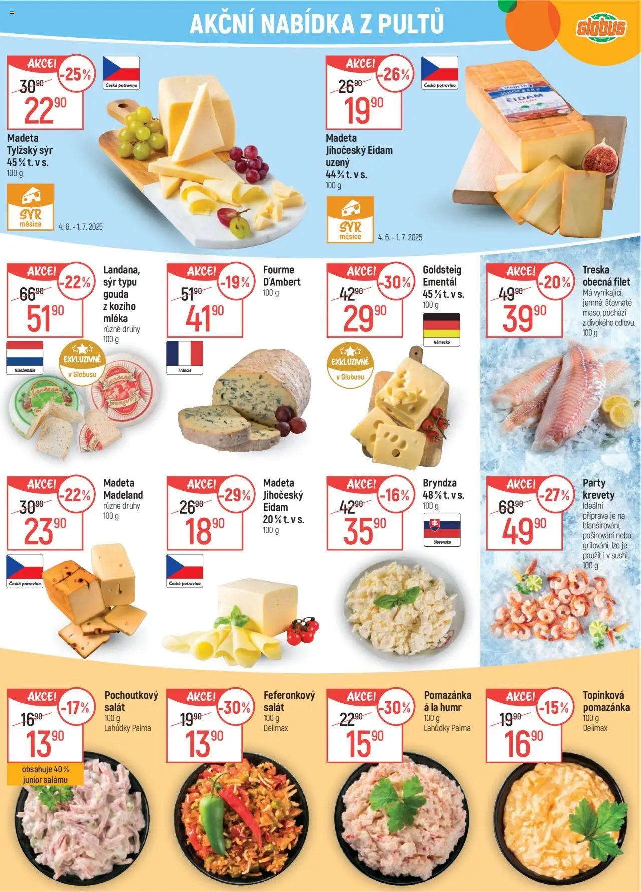 Globus leták - Olomouc od 11.06.2025 | Strana: 10 | Produkty: Gouda, Sýr, Treska, Madeland Madeta