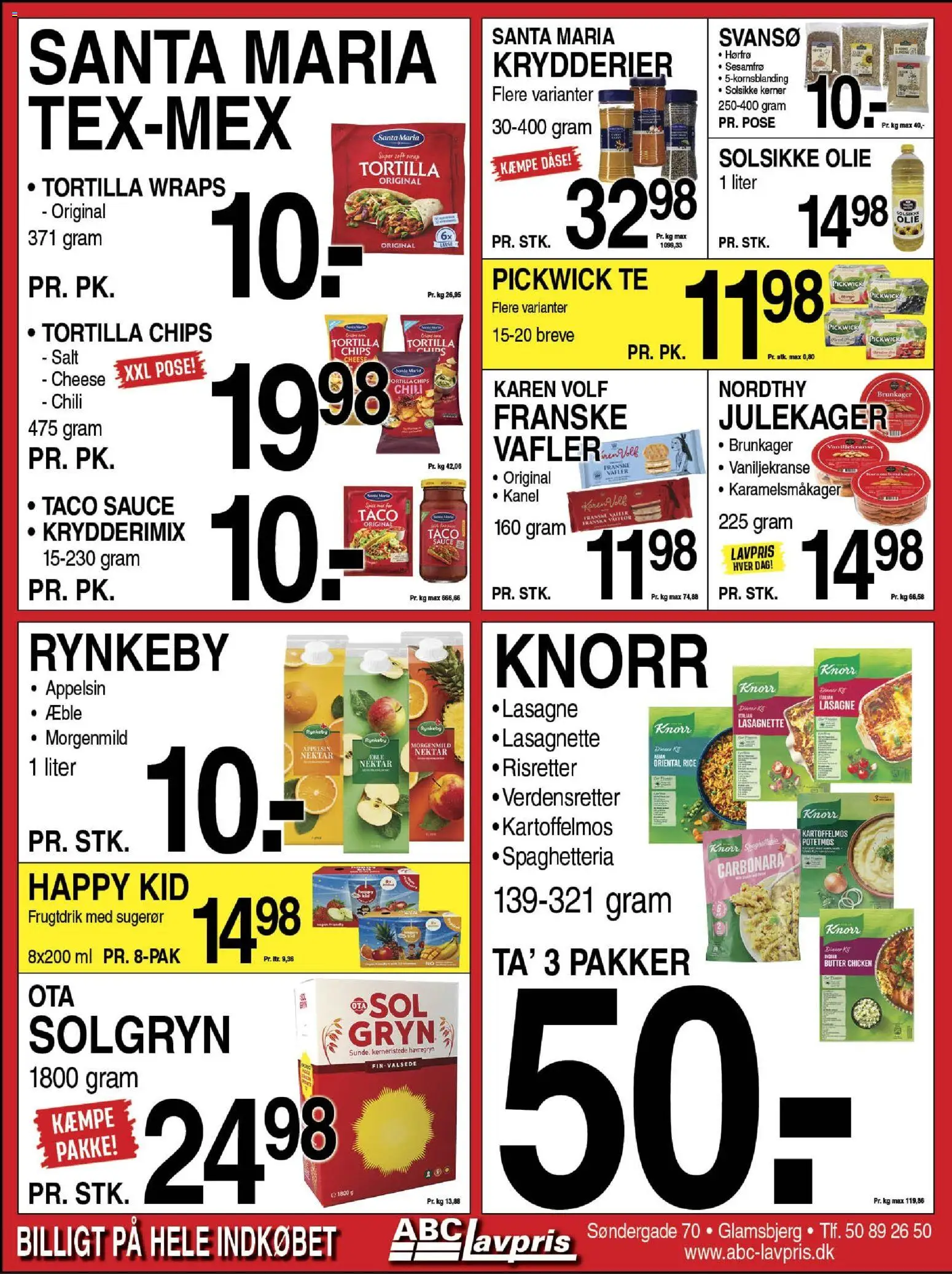 Abc Lavpris tilbudsavis – gyldig fra 19.11.2025 | Side: 5 | Produkter: Kanel, Te, Vafler, Taco