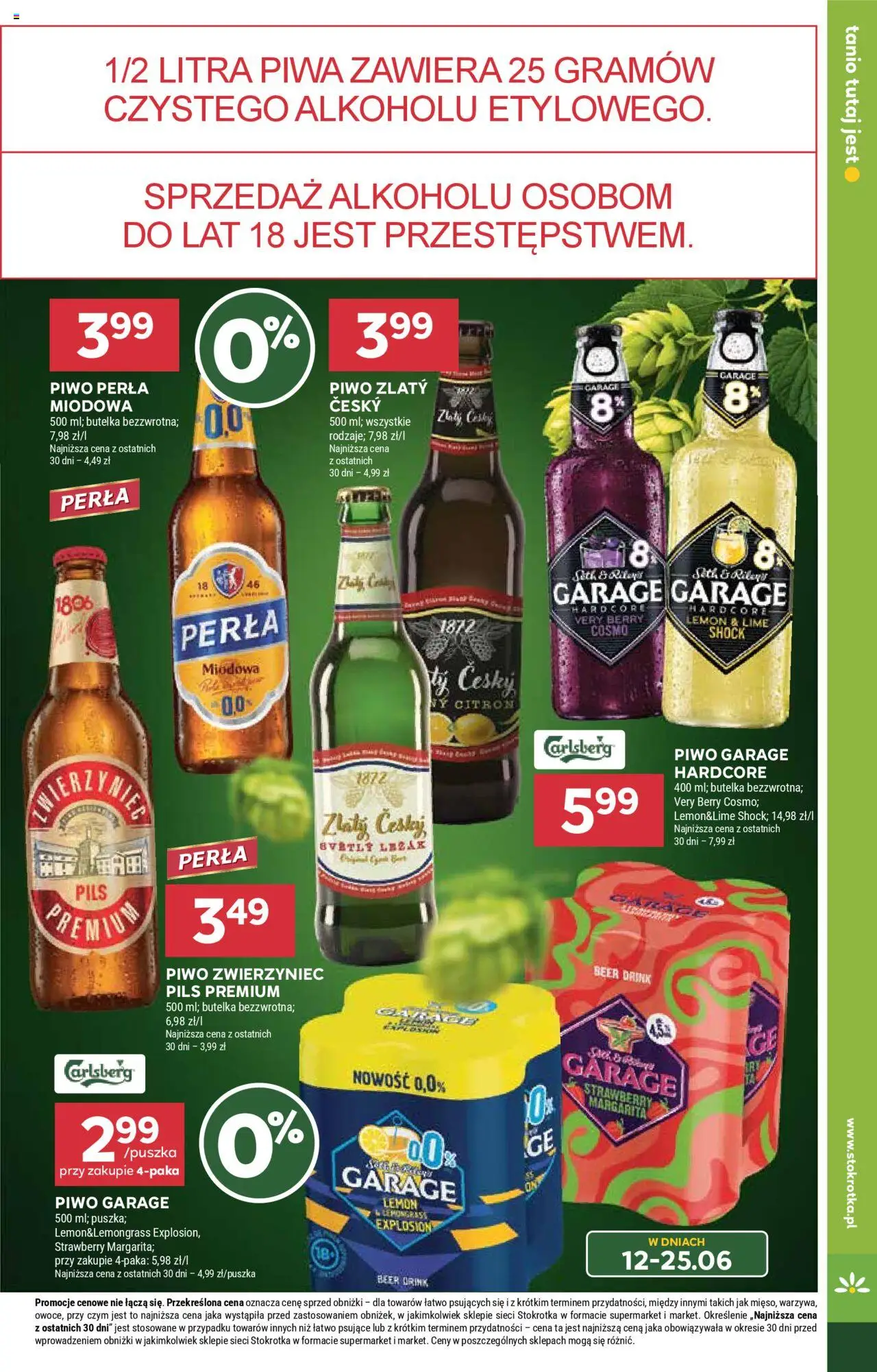 Stokrotka Gazetka od 17.06.2025 | Strona: 27 | Produkty: Stokrotka, Leżak, Piwo perła, Piwo
