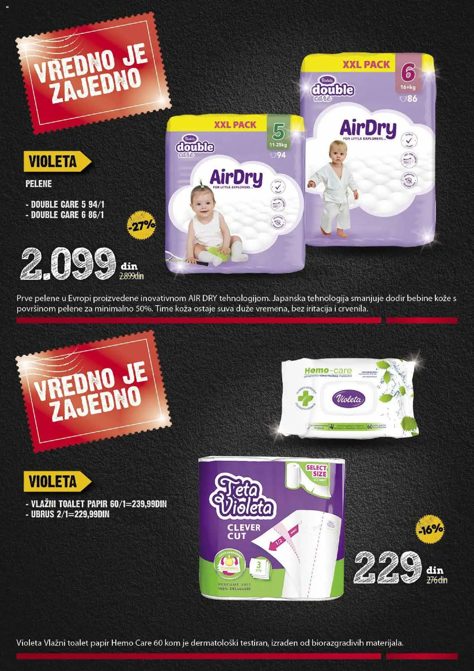 Idea katalog - važi od 19.03.2026 | Strana: 37 | Proizvode: Toalet papir, Ubrus, Pelene