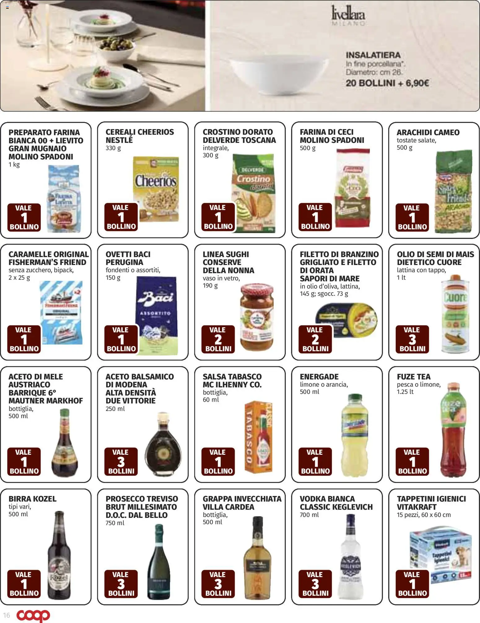 Volantino COOP del 12.03.2026 | Pagina: 16 | Prodotti: Mele, Prosecco, Salsa, Aceto