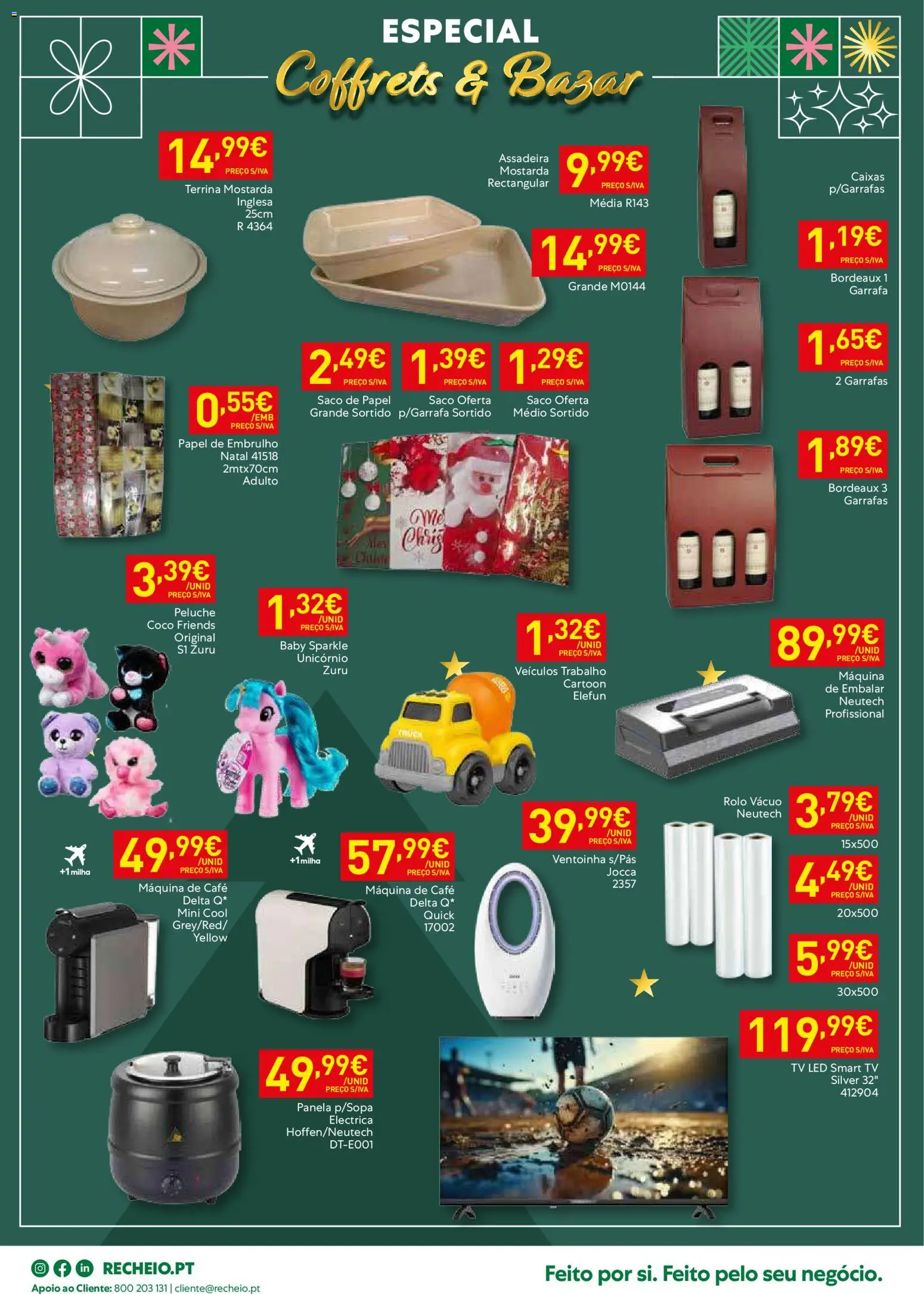 Recheio - Bons Negócios Madeira │ válido de 02.12.2025 | Página: 24 | Produtos: Tv led, Máquina de café, Café, Panela