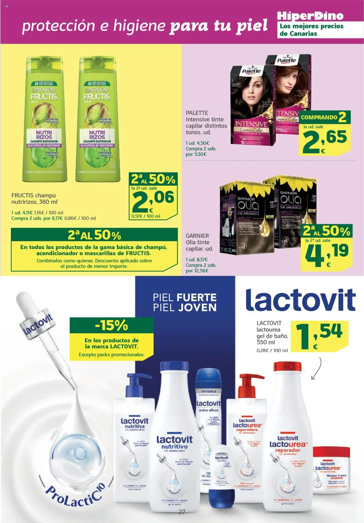 HiperDino folleto │ válido desde el 24.06.2025 | Página: 27 | Productos: Tinte, Champú, Acondicionador, Mousse