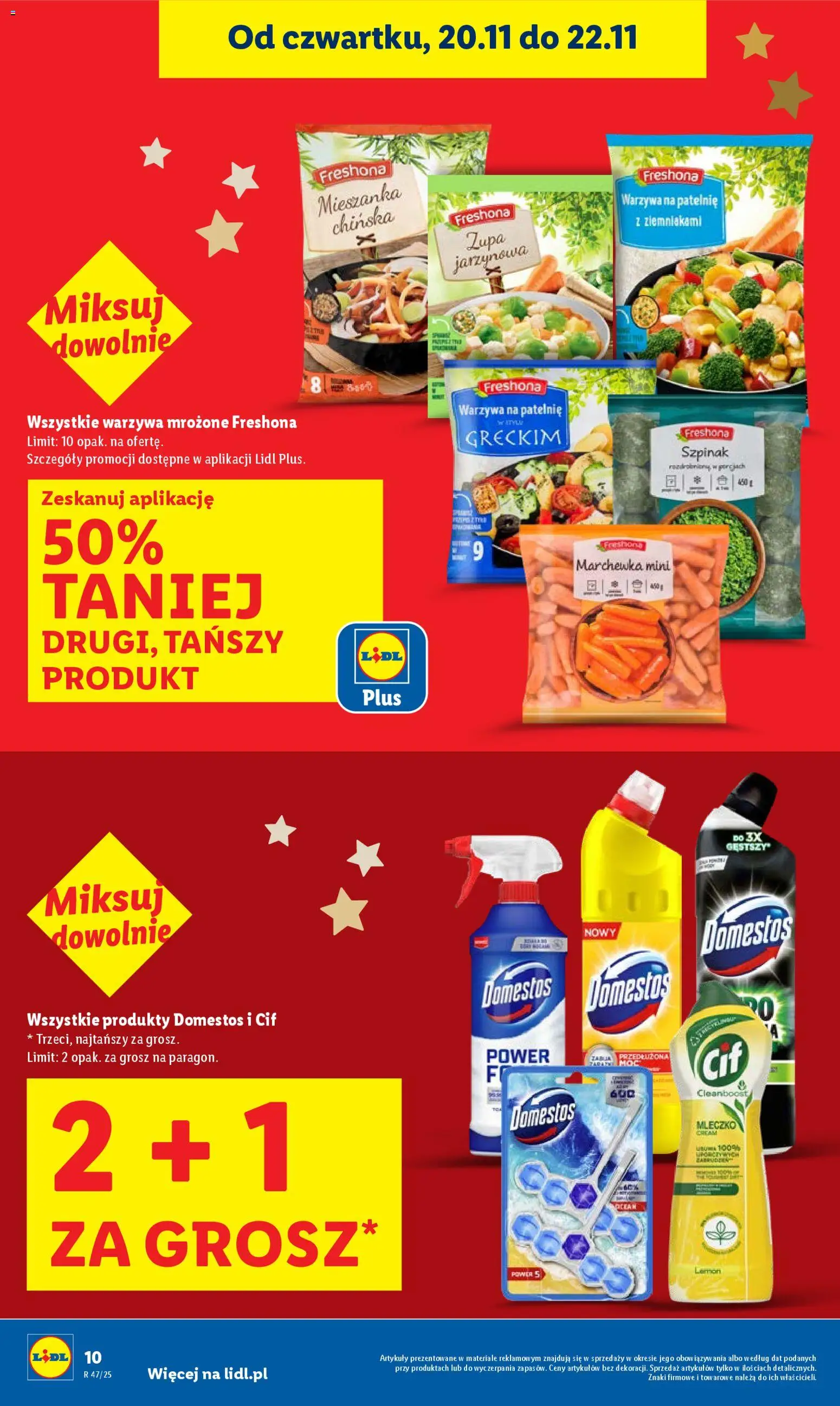 Lidl Gazetka od 20.11.2025 | Strona: 10 | Produkty: Zupa jarzynowa, Warzywa na patelnie, Marchewka, Warzywa
