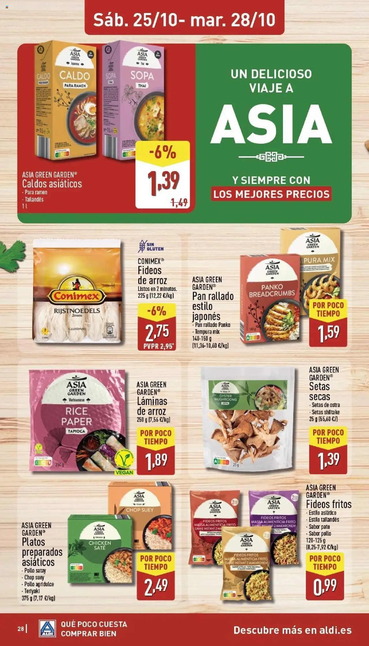 Aldi folleto Península │ válido desde el 20.10.2025 | Página: 28 | Productos: Pan, Arroz, Fideos, Σανίδα