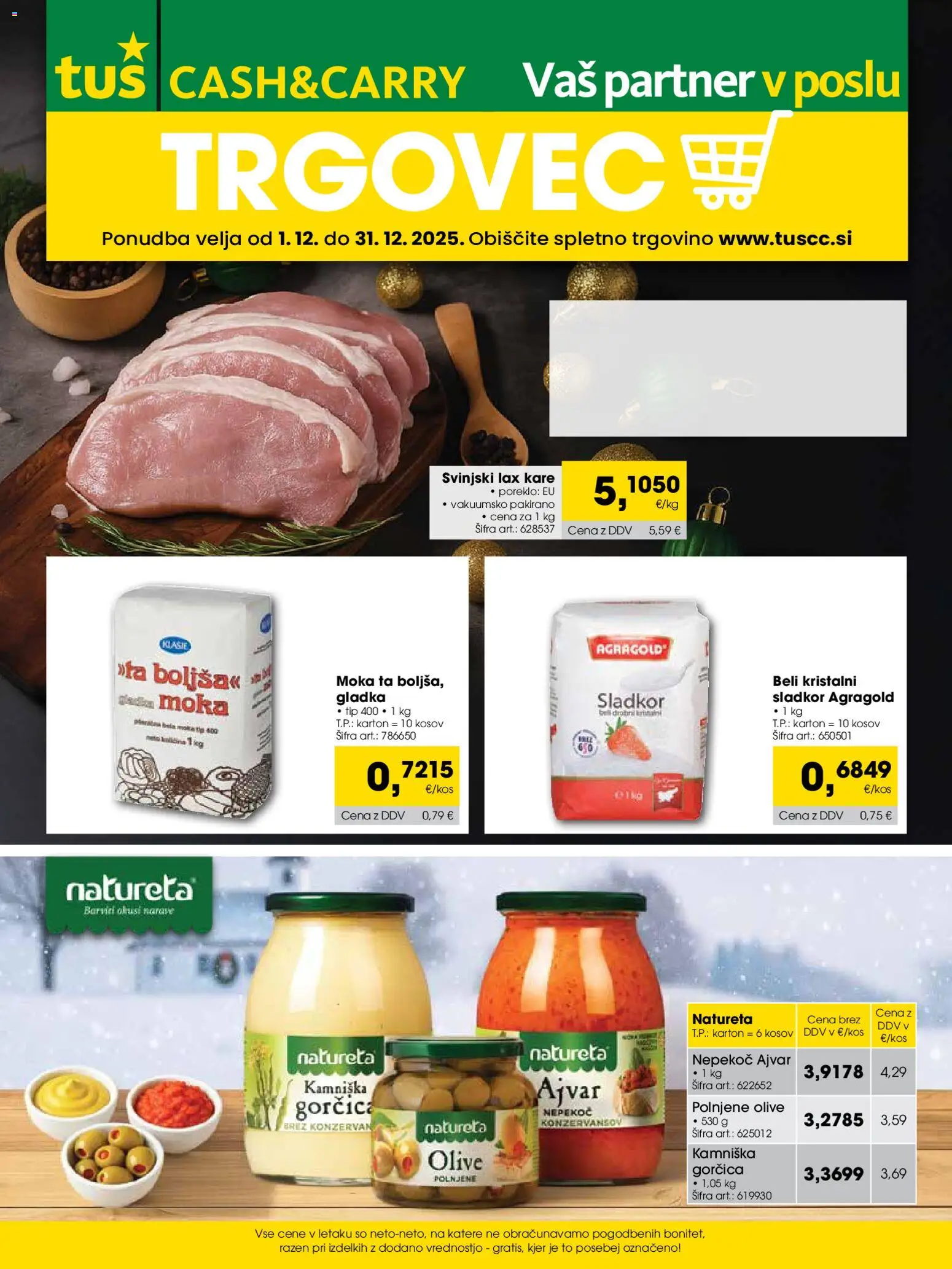 Novi Tuš katalog ponudbe – veljaven od 01.12.2025 | Stran: 1