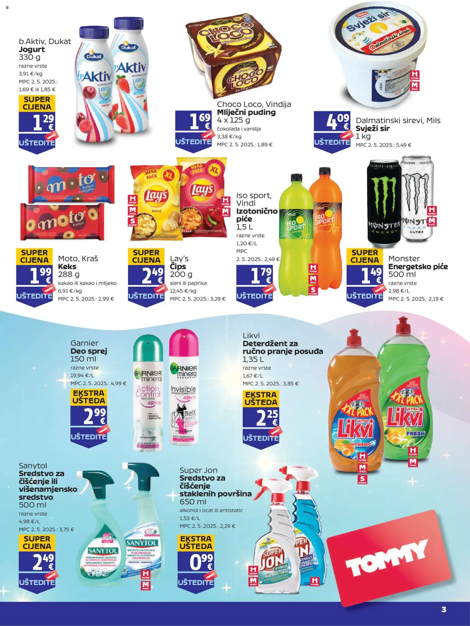 Tommy katalog | vrijedi od 23.10.2025 | Stranica: 2 | Proizvodi: Mlijeko, Puding, Svježi sir, Ocat