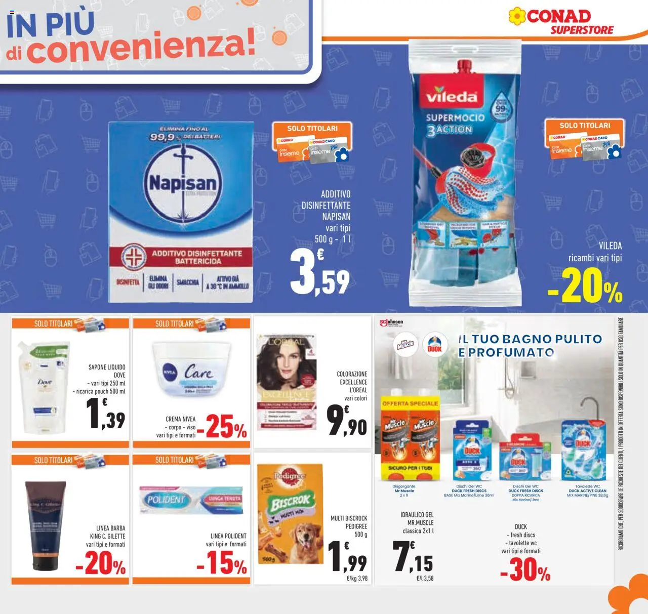 Volantino Conad del 22.10.2025 | Pagina: 49 | Prodotti: Crema, Sapone, WC, Bagno