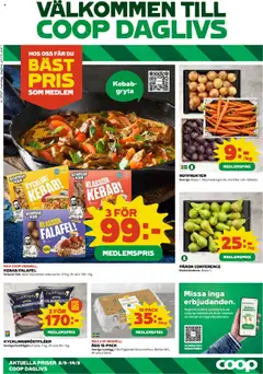 Coop Daglivs - erbjudanden - Förhandsvisning av reklamblad från butik Coop Daglivs aktuell från 08.09.2025