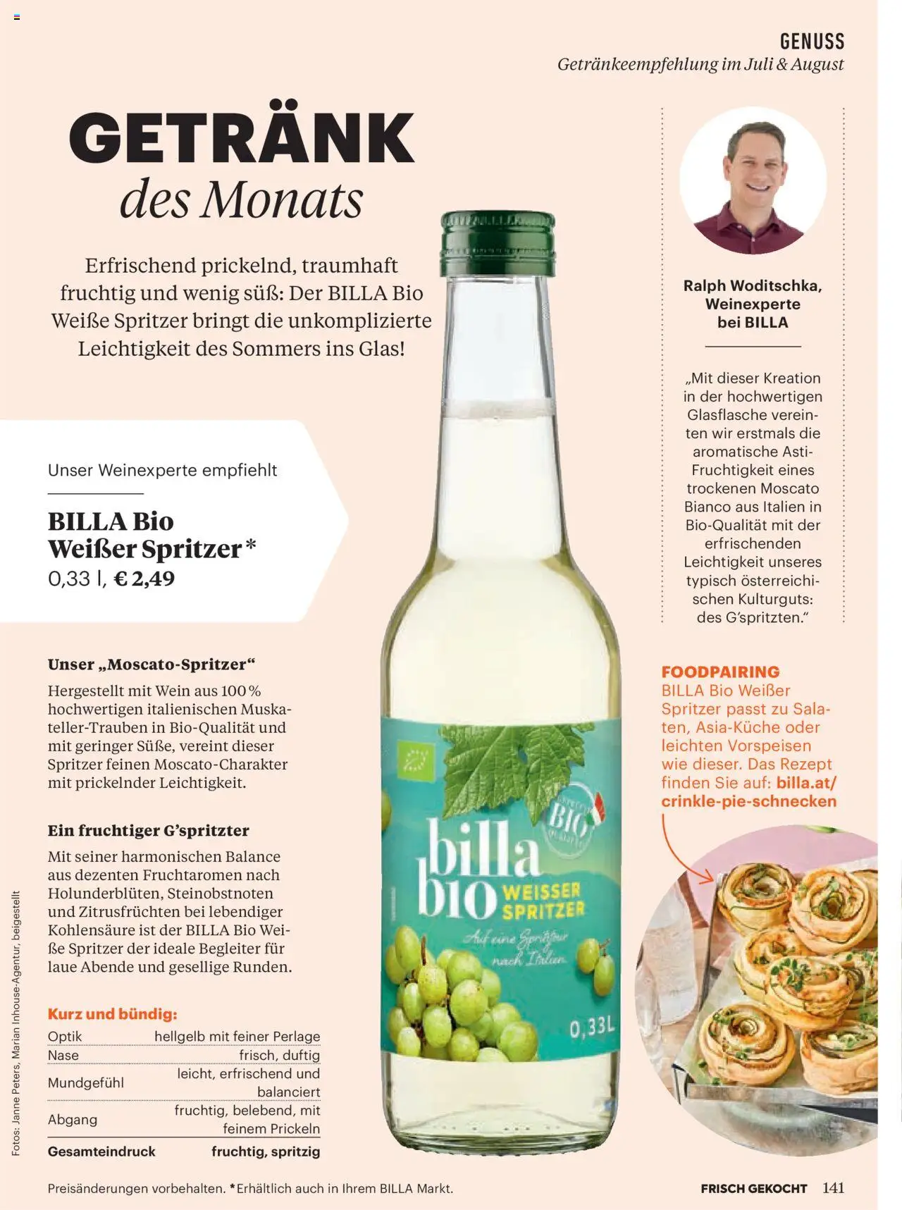 Billa Frisch Gekocht gültig ab 03.07.2025 | Seite: 141 | Produkte: Wein