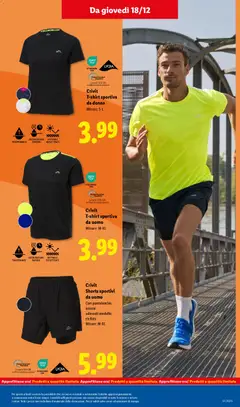Anteprima del volantino Volantino Lidl	 valido a partire dal 15.12.2025 | Pagina: 47 | Prodotti: Pantaloncini, T-shirt
