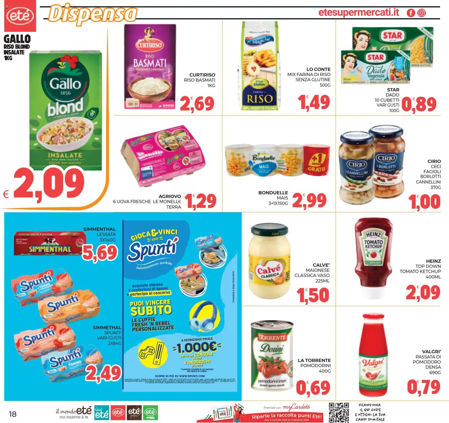 Volantino Eté del 17.04.2026 | Pagina: 18 | Prodotti: Tè, Ketchup, Cannellini, Terra
