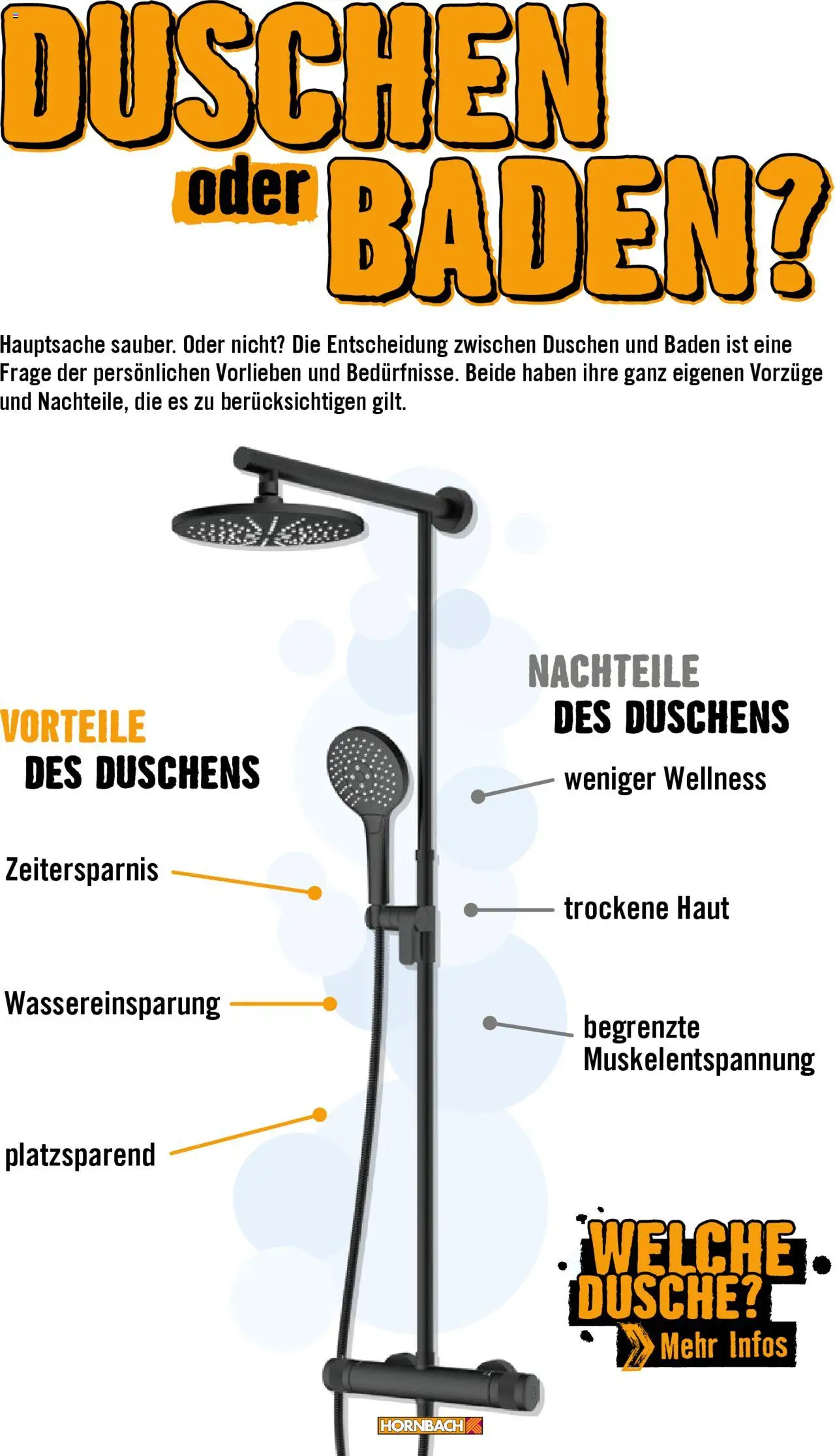 Hornbach Bad 2024 gültig ab 01.10.2024 | Seite: 46 | Produkte: Dusche