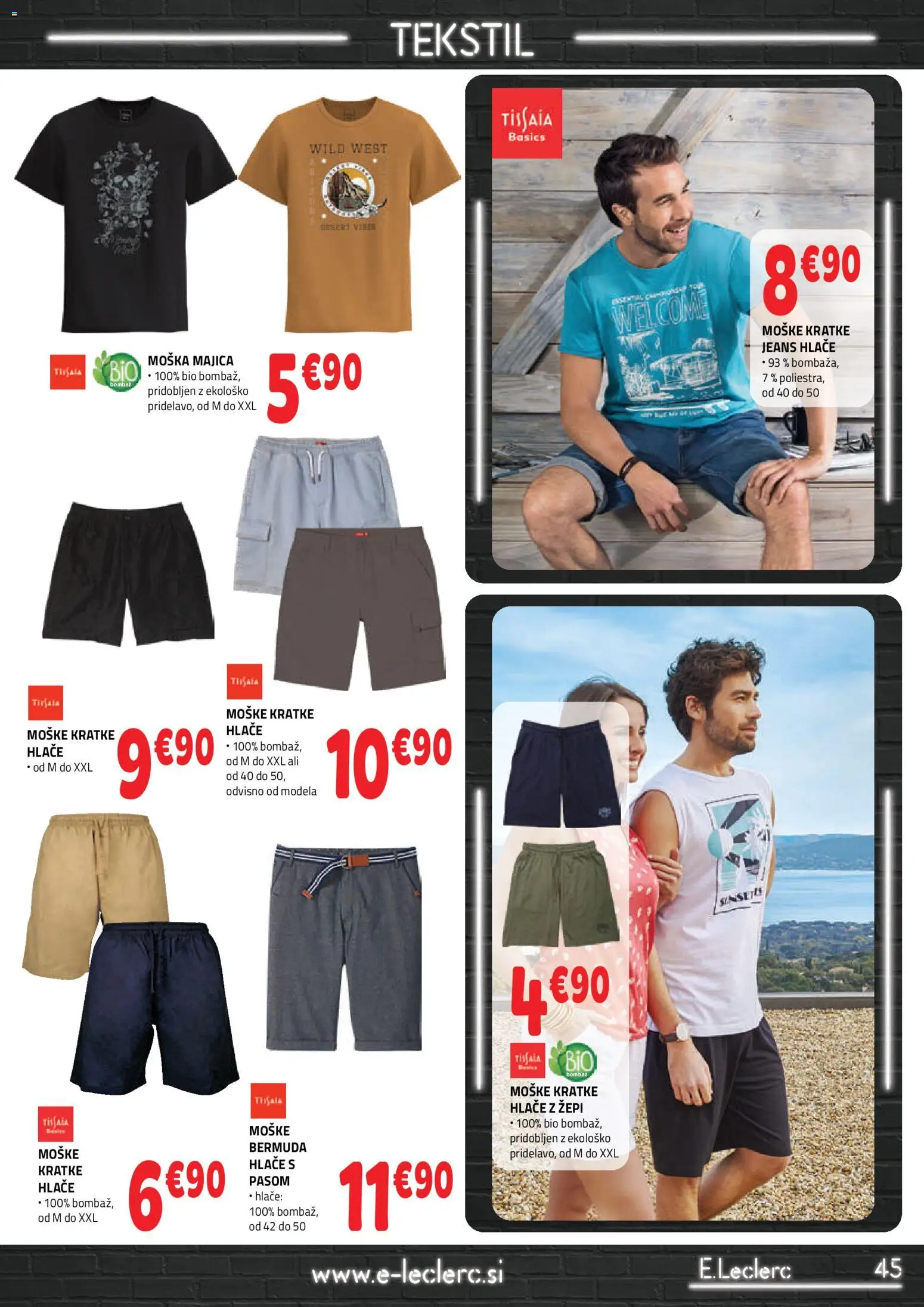 Novi E.leclerc katalog ponudbe – veljaven od 29.04.2026 | Stran: 5 | Izdelki: Majica, Hlace