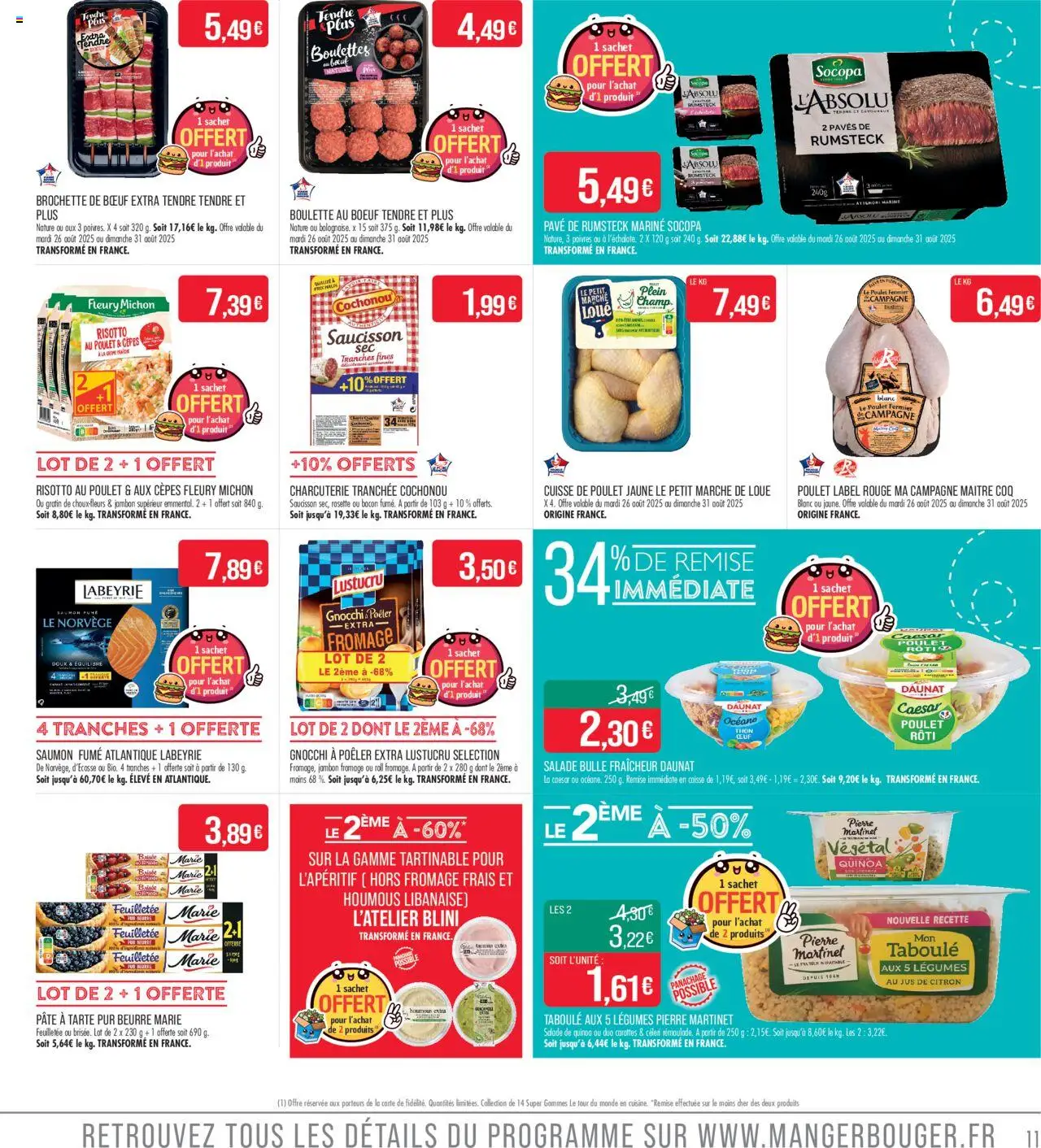  | Page: 11 | Produits: Carottes, Tarama, Fromage, Fromage frais