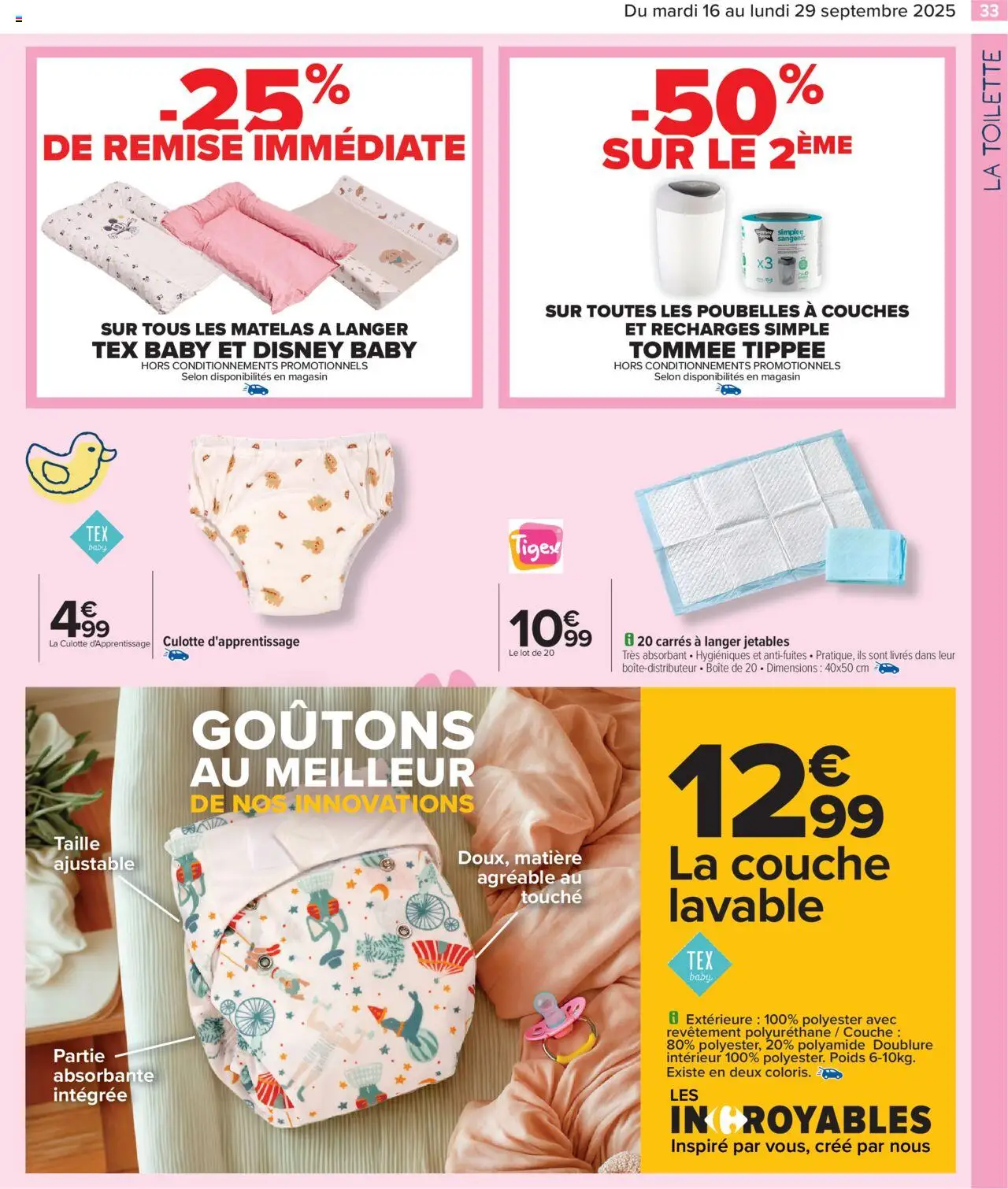  | Page: 35 | Produits: Couches, Poids, Matelas, Culotte