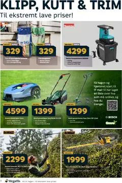 Forhåndsvisning av Megaflis kundeavis gyldig fra 30.04.2026 | Side: 2 | Produkter: Vekt, Gressklipper, Batteri, Télécommande