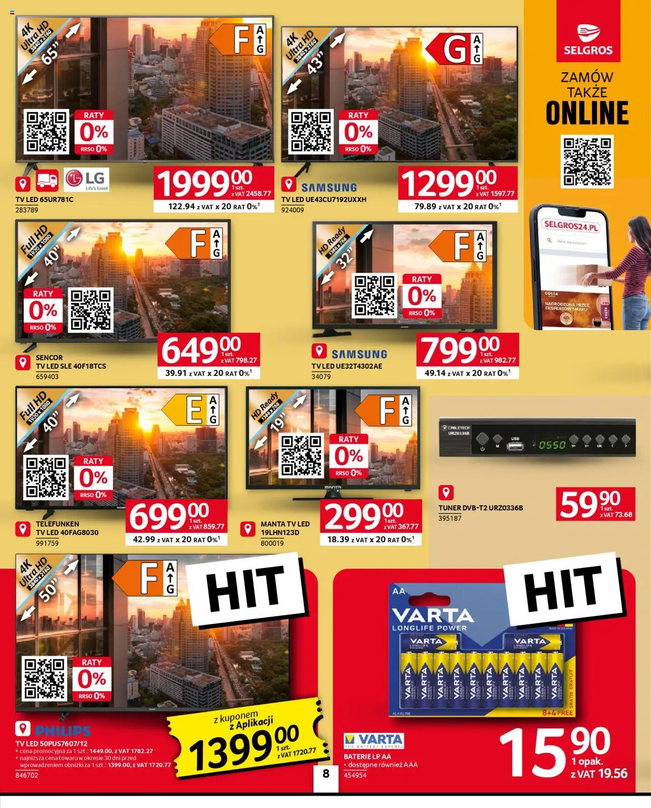 Selgros cash&carry Gazetka - Oferta przemysłowa od 23.10.2025 | Strona: 10 | Produkty: Baterie