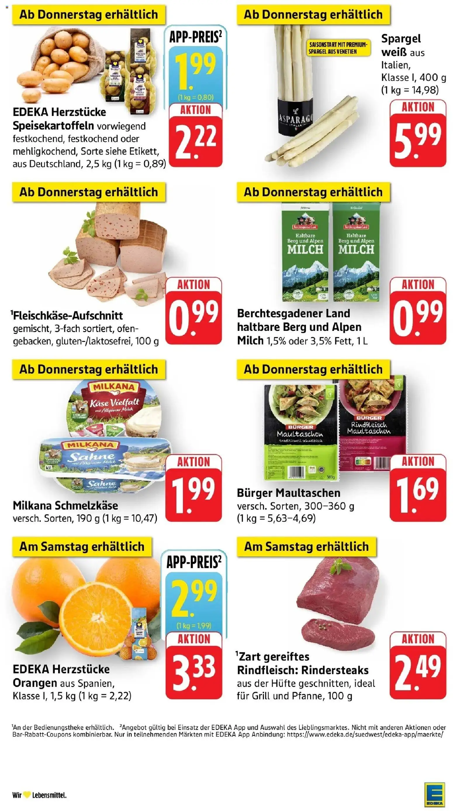 Edeka prospekt Oberstenfeld	 – gültig ab 09.03.2026 | Seite: 44 | Produkte: Käse, Orangen, Rindfleisch, Sahne