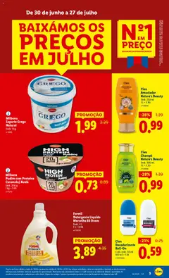 Lidl folheto │ válido de 21.07.2025 | Página: 3 | Produtos: Shampoo, Pudim, Base, Iogurte