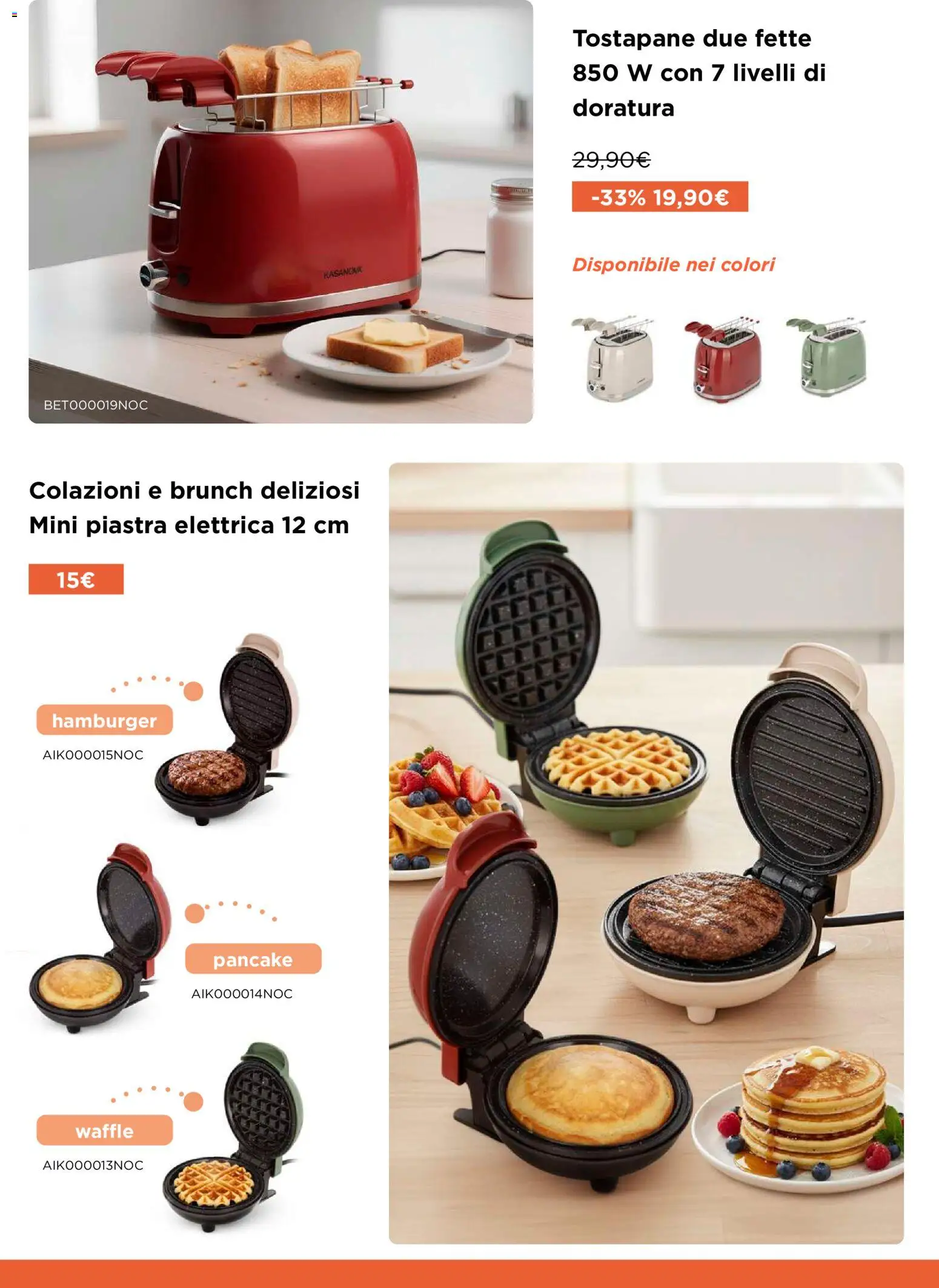 Volantino Kasanova del 21.03.2026 | Pagina: 10 | Prodotti: Tostapane, Hamburger