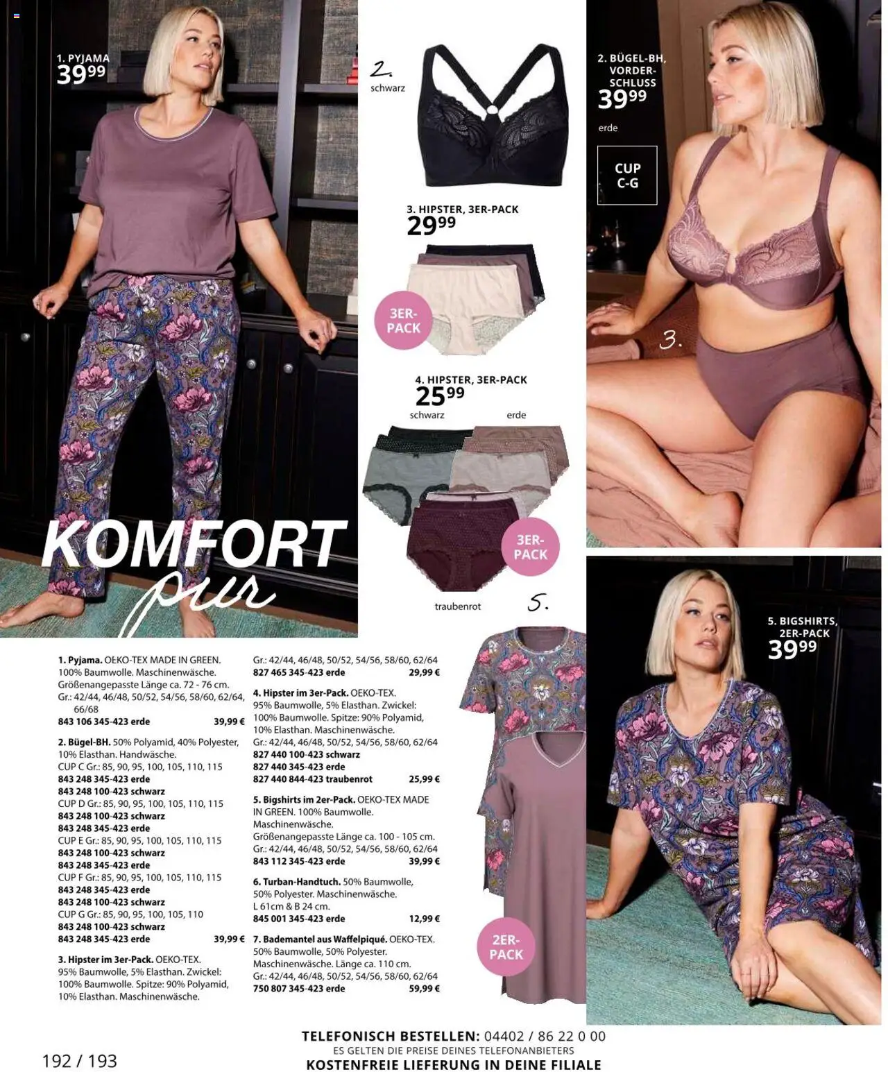 Ulla Popken Prospekt 	 – gültig ab 01.10.2025 | Seite: 192 | Produkte: Pyjama, Bademantel