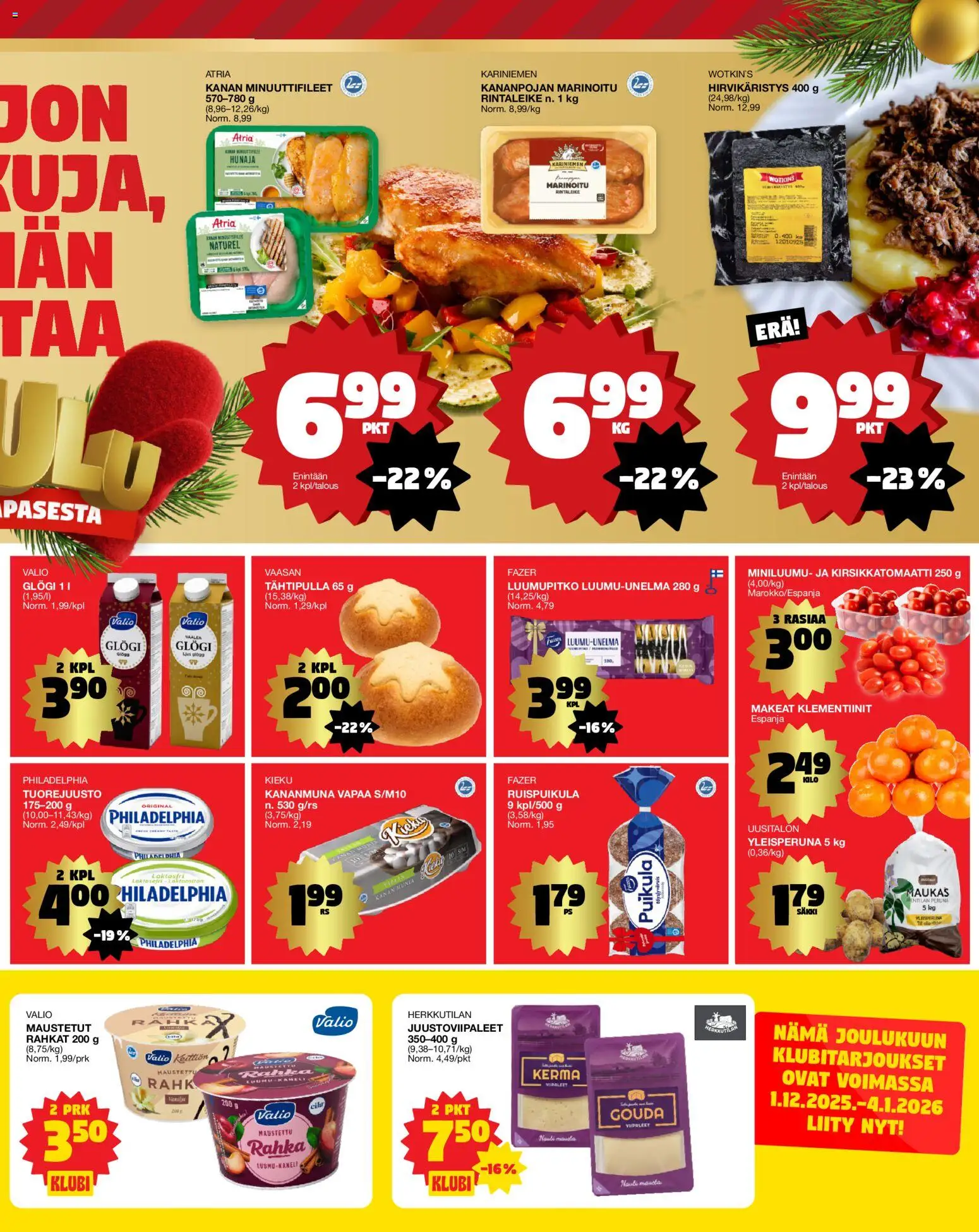 Tokmanni Ruokatarjoukset – voimassa 11.12.2025 alkaen | Sivu: 3 | Tuotteet: Kananmuna, Kirsikkatomaatti, Kerma, Hunaja