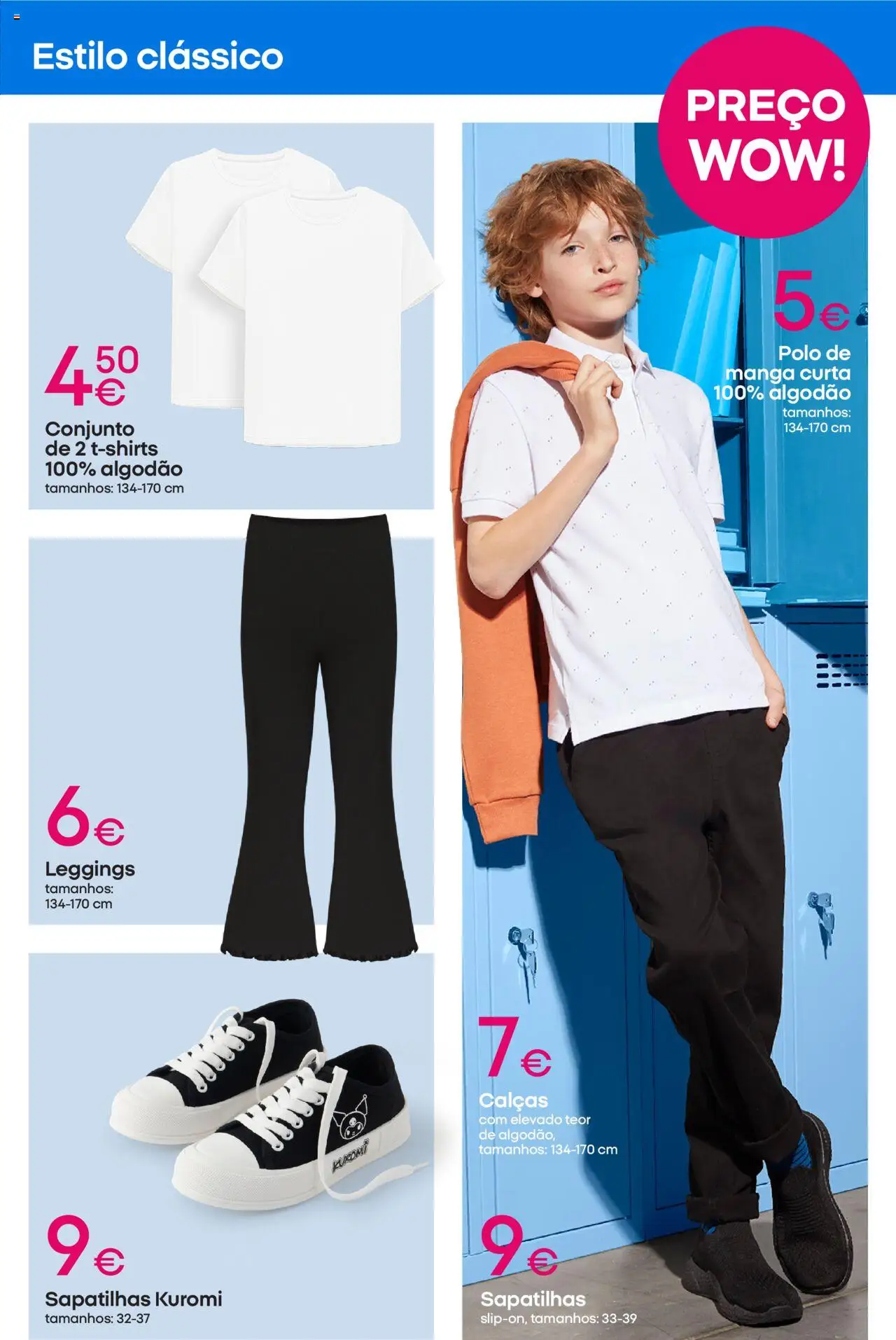 Pepco folheto │ válido de 14.08.2025 | Página: 7 | Produtos: Algodão, Calças, Leggings, Sapatilhas